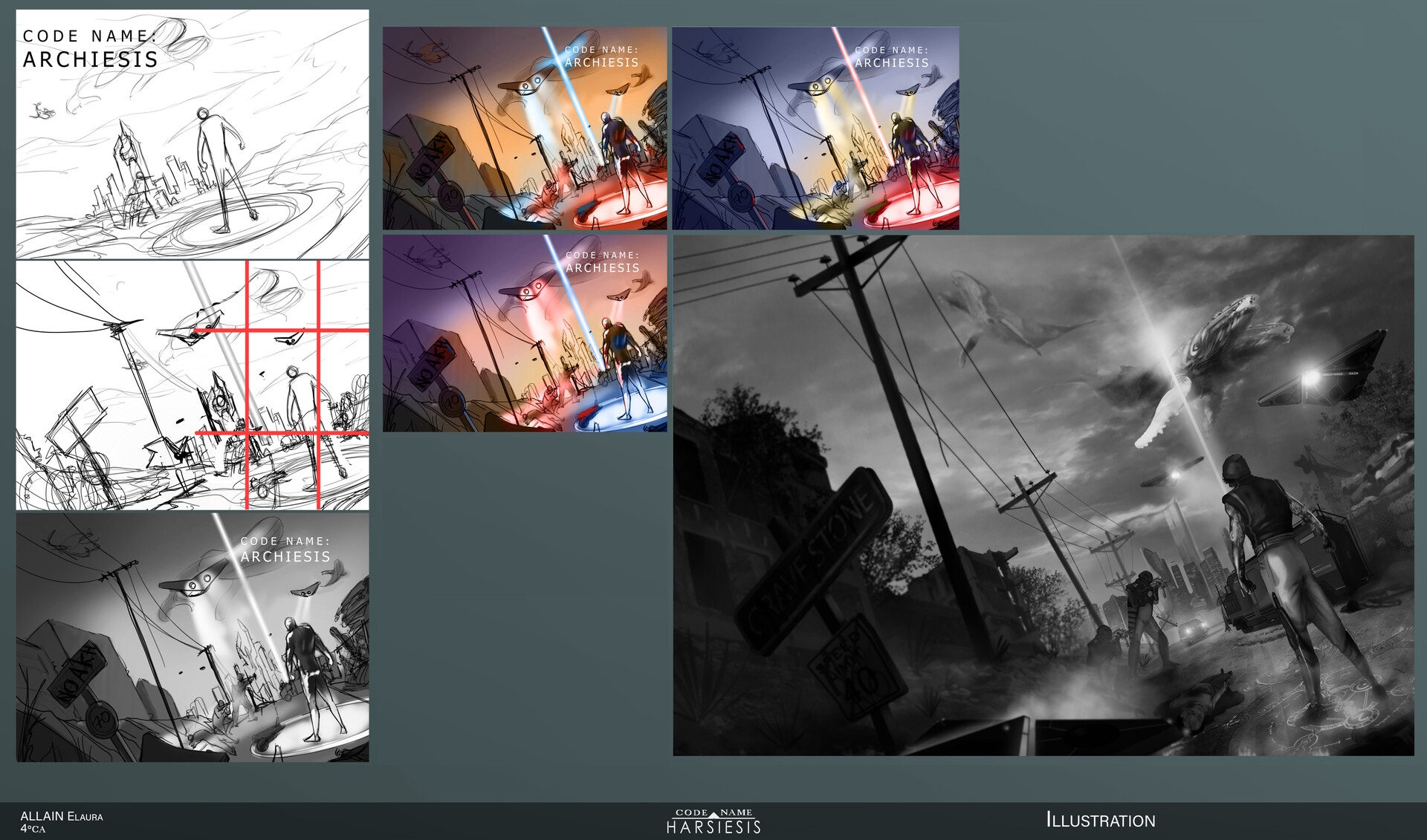 Elaura ALLAIN CODE NAME HARSIESIS // Illustration cover