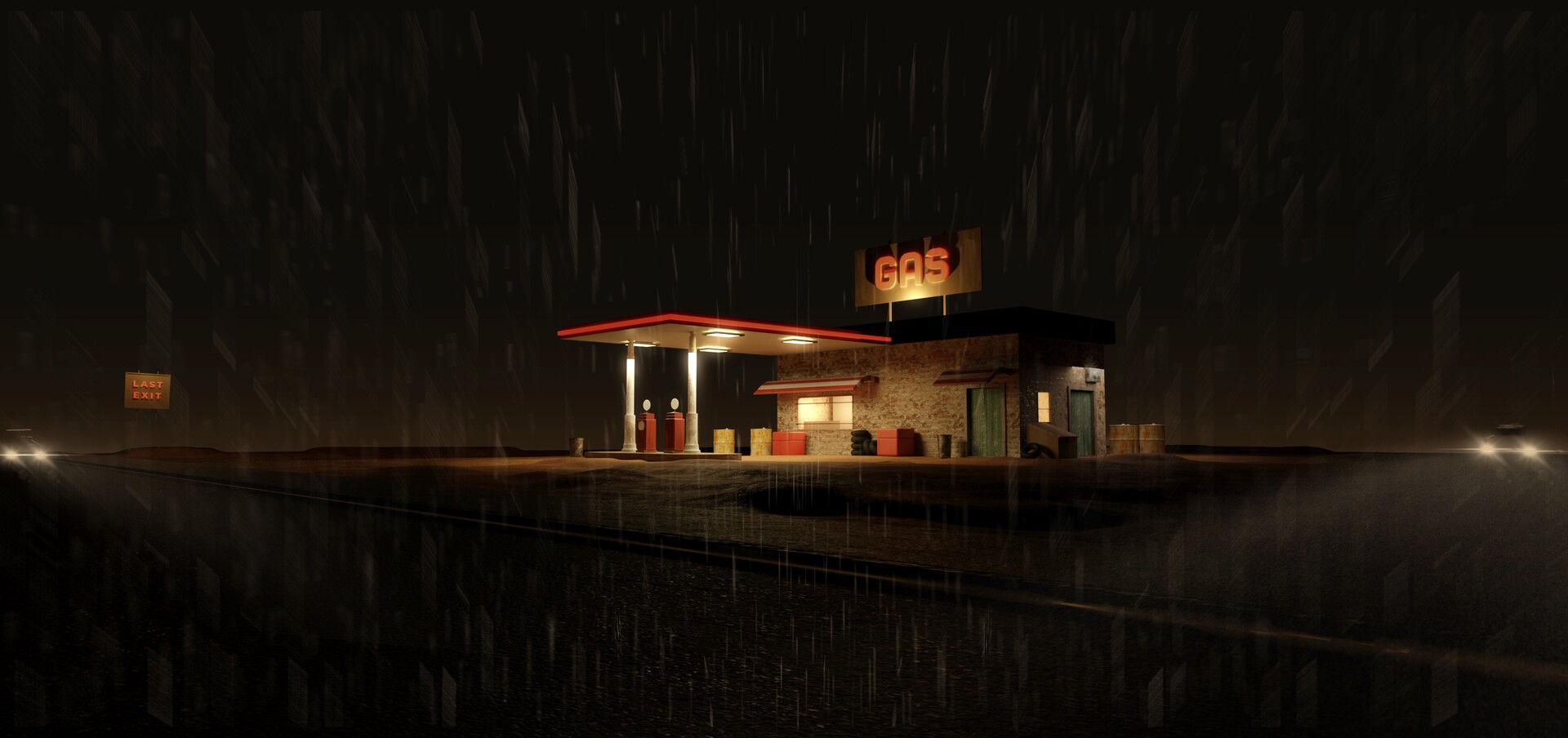 ArtStation Gas Station