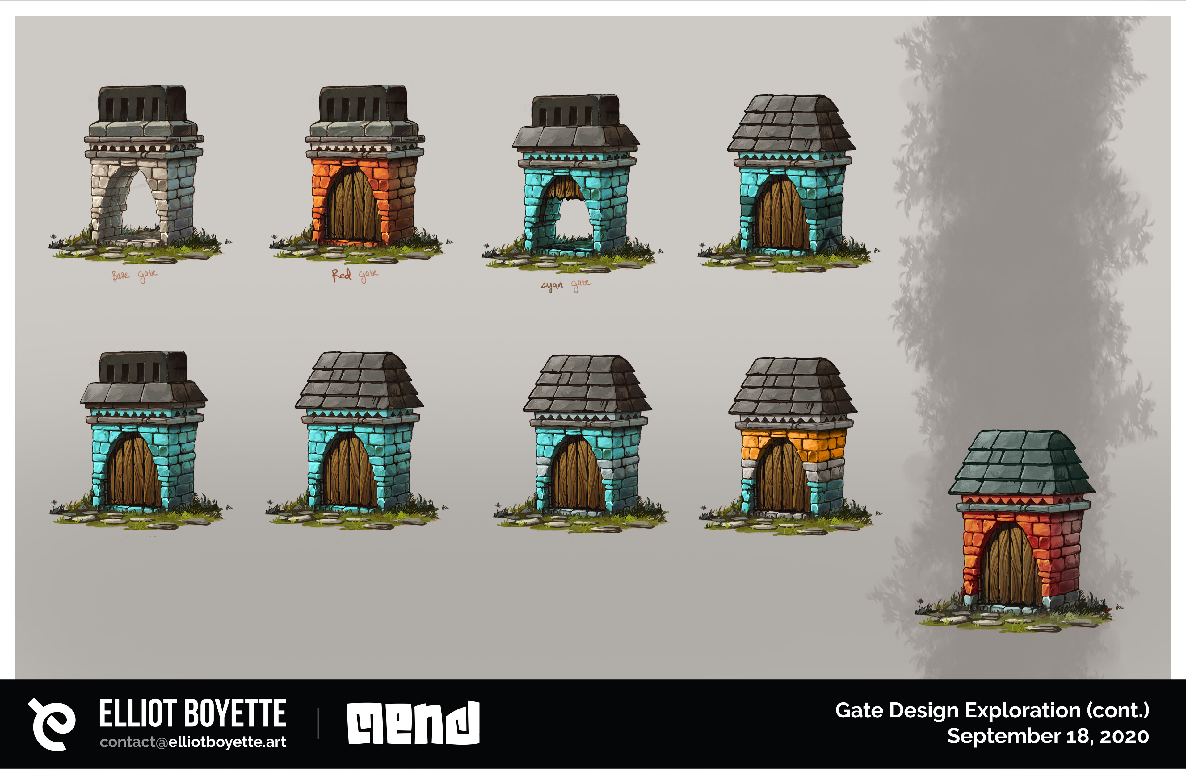 Color and roof variation.