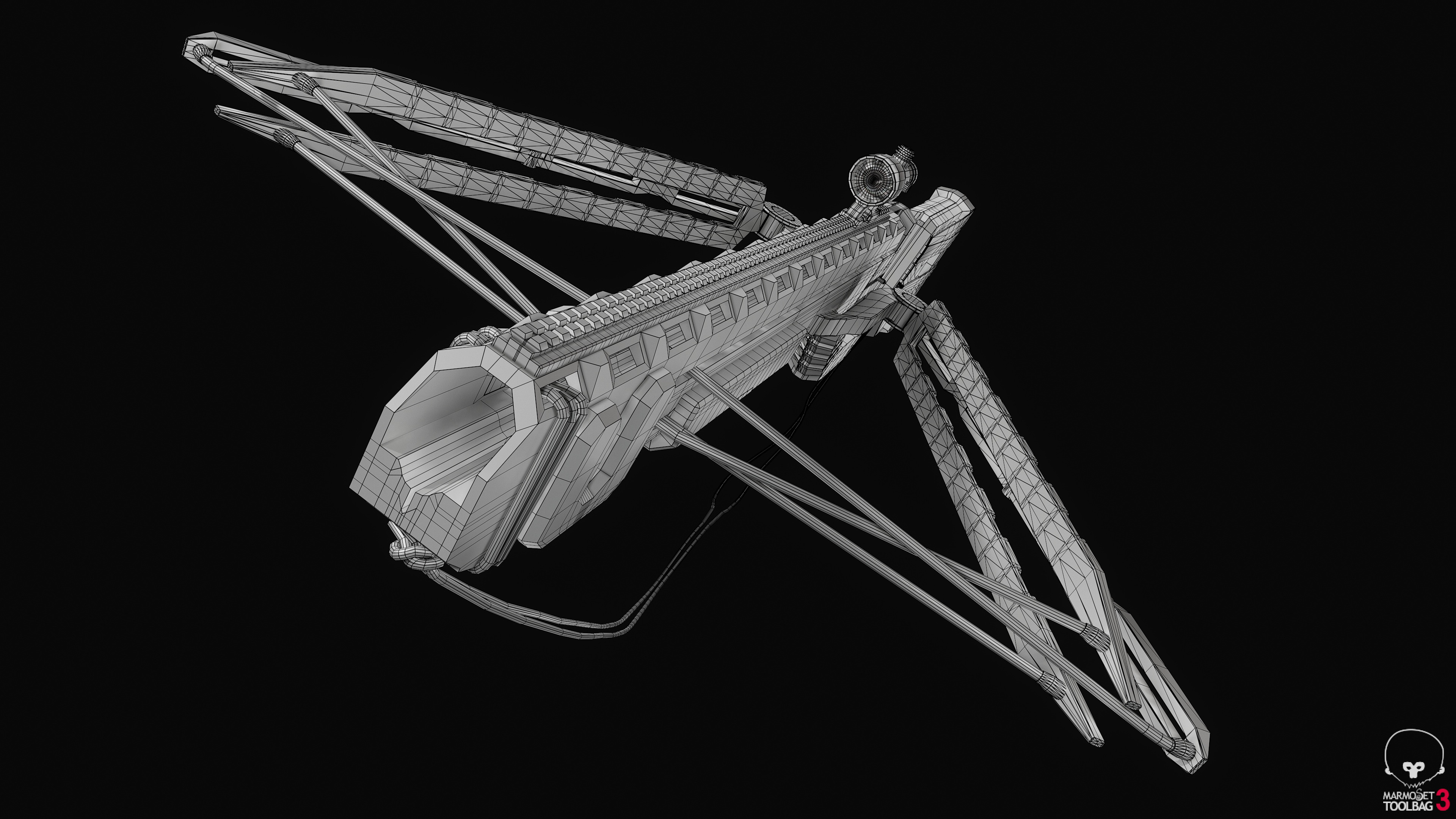 Clay Render Wireframe 02