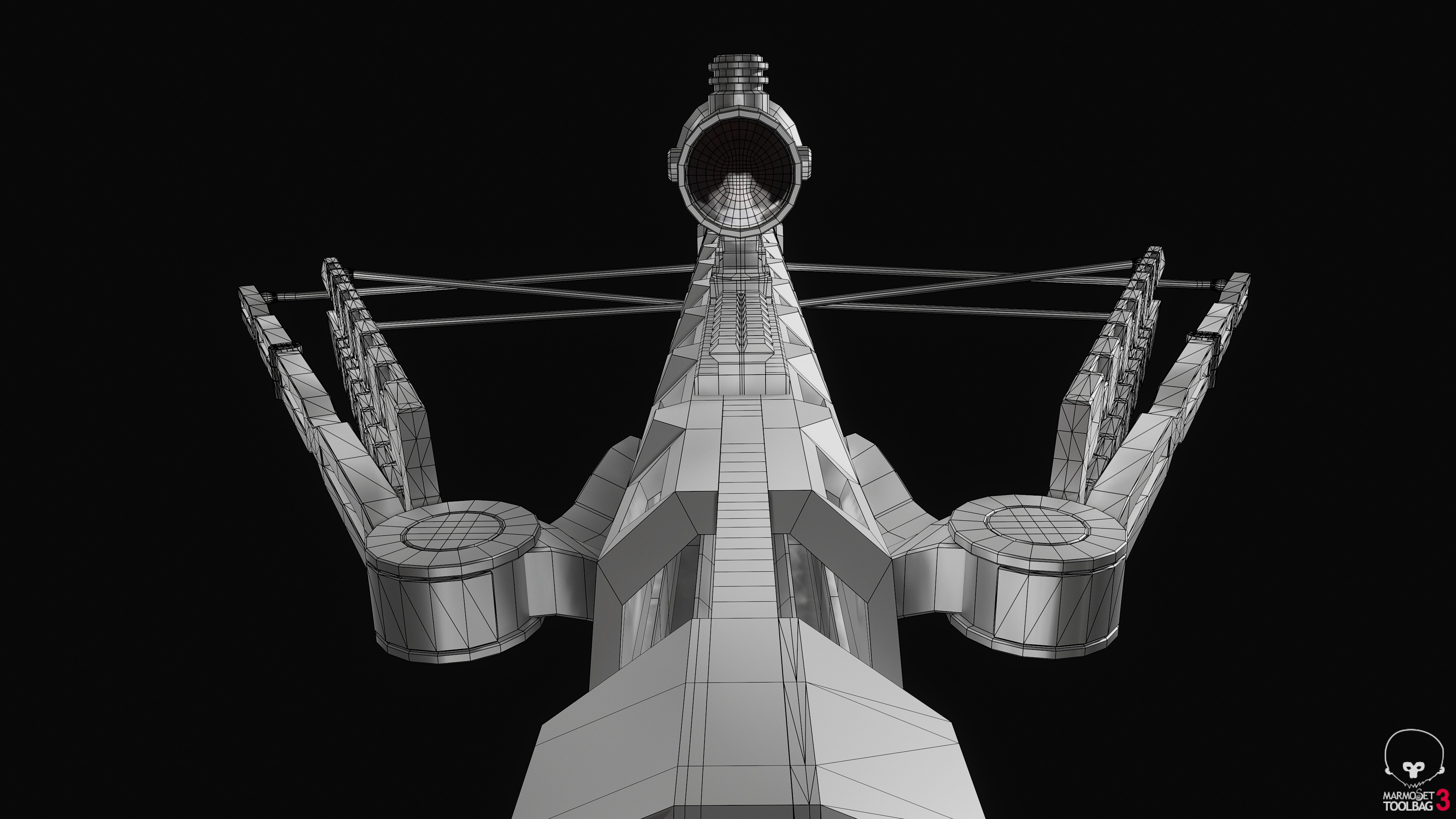 Clay Render Wireframe 03