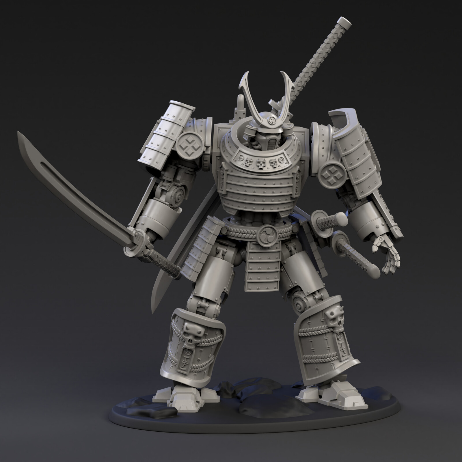 DeamonSlayer-Samurai Multipart Kit for 3D Print