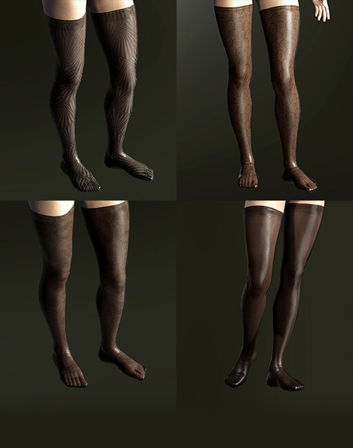 Artstation Stockings Modern Set For Character Creator