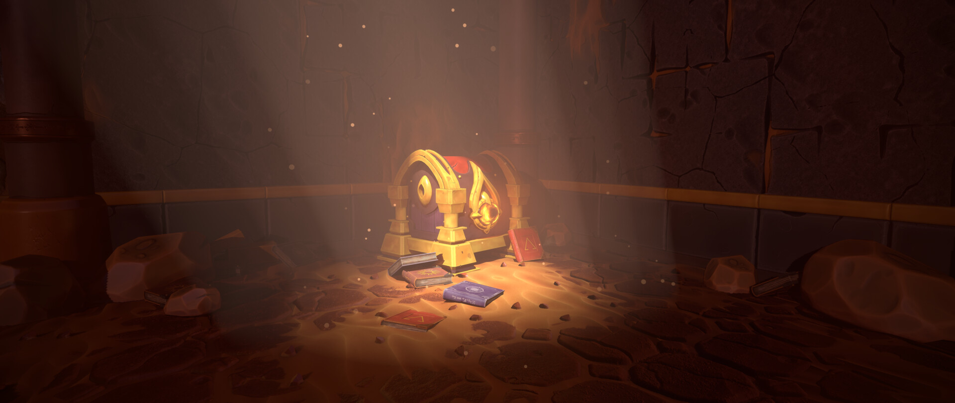 ArtStation - Fire wizard chest