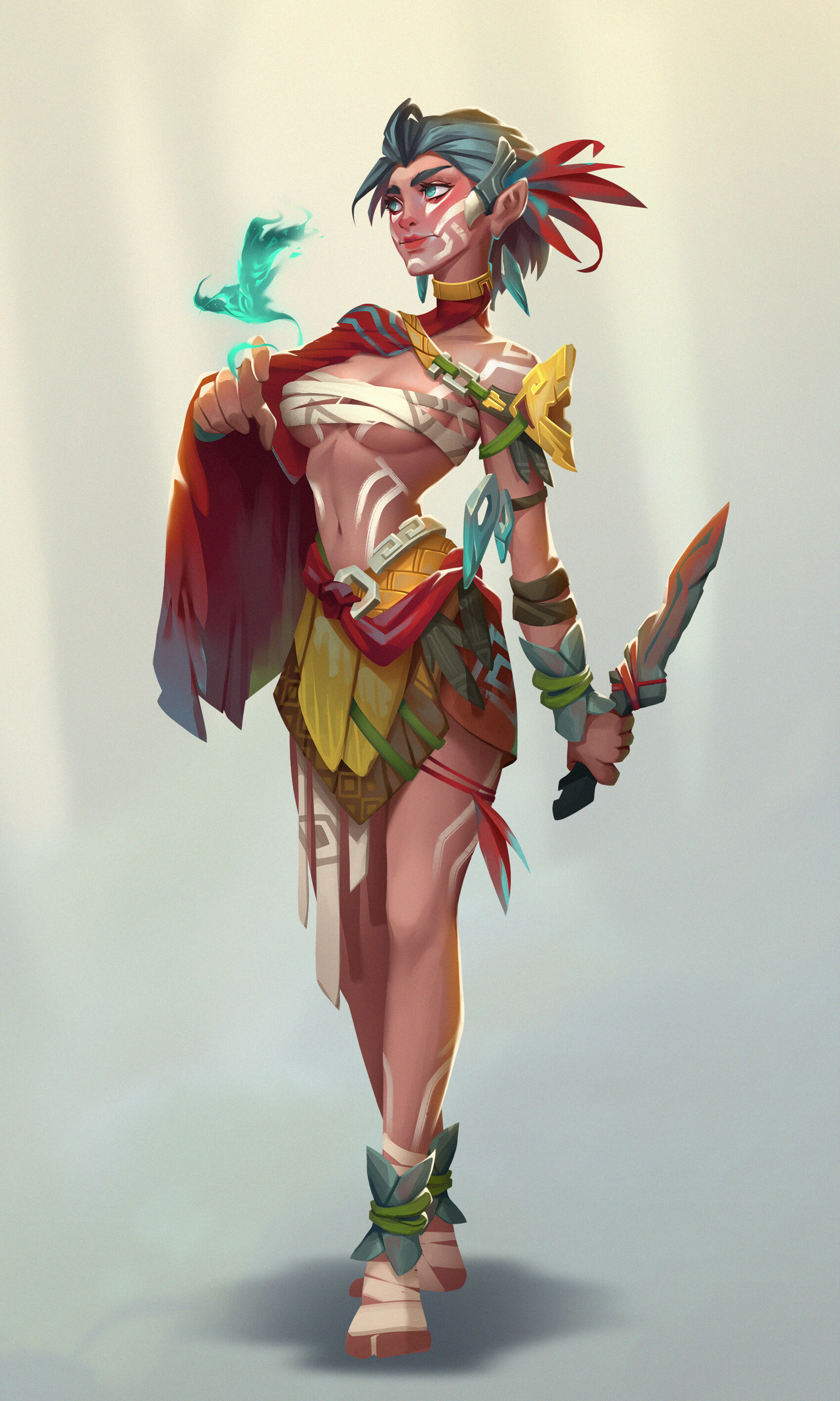 Artstation Aztec Warrior Girl Assassin Vinh Lam Artstation Aztec Warrior Girl Assassin Vinh Lam