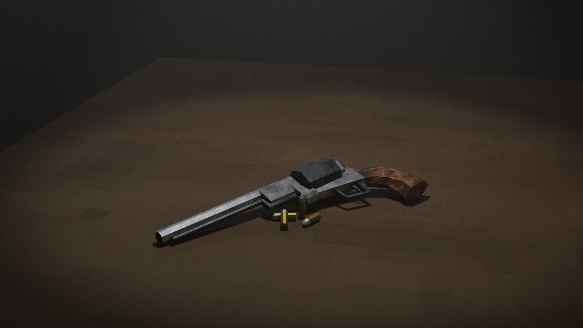 Fa|In - Old school / pixel-low poly / Colt 1851 Navy Revolver