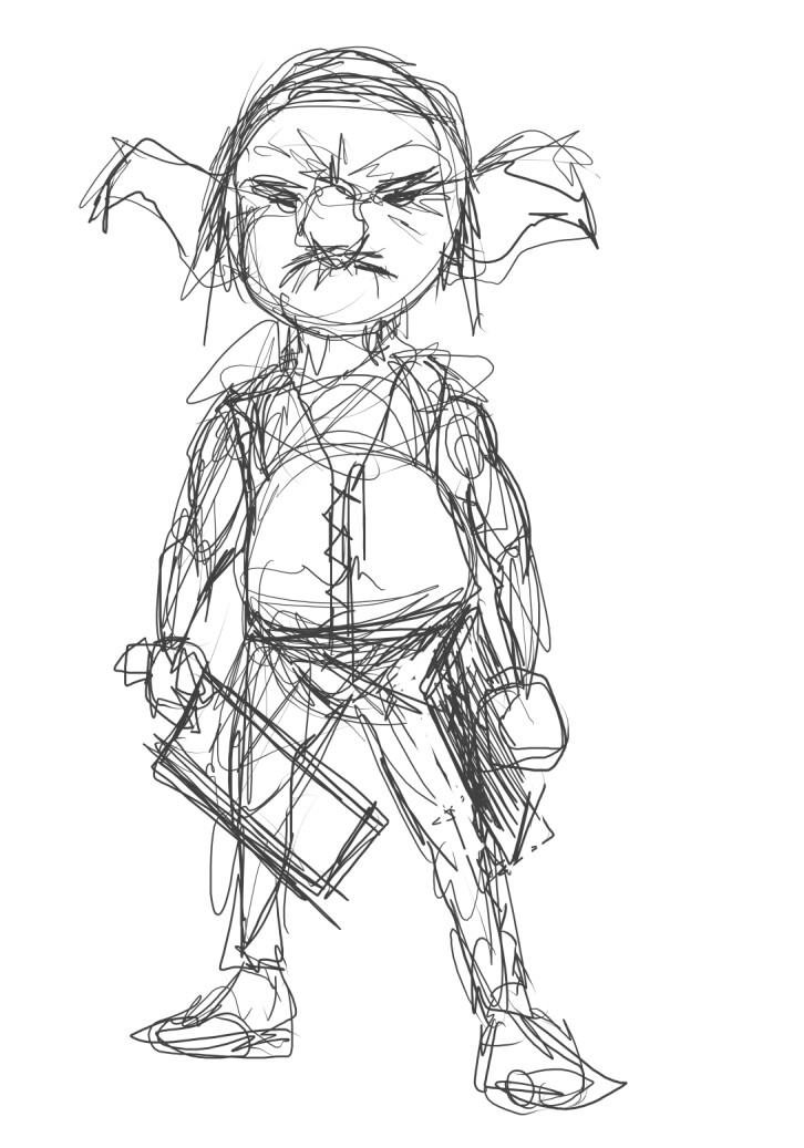 Rough start. It looks better in my mind's eye.
