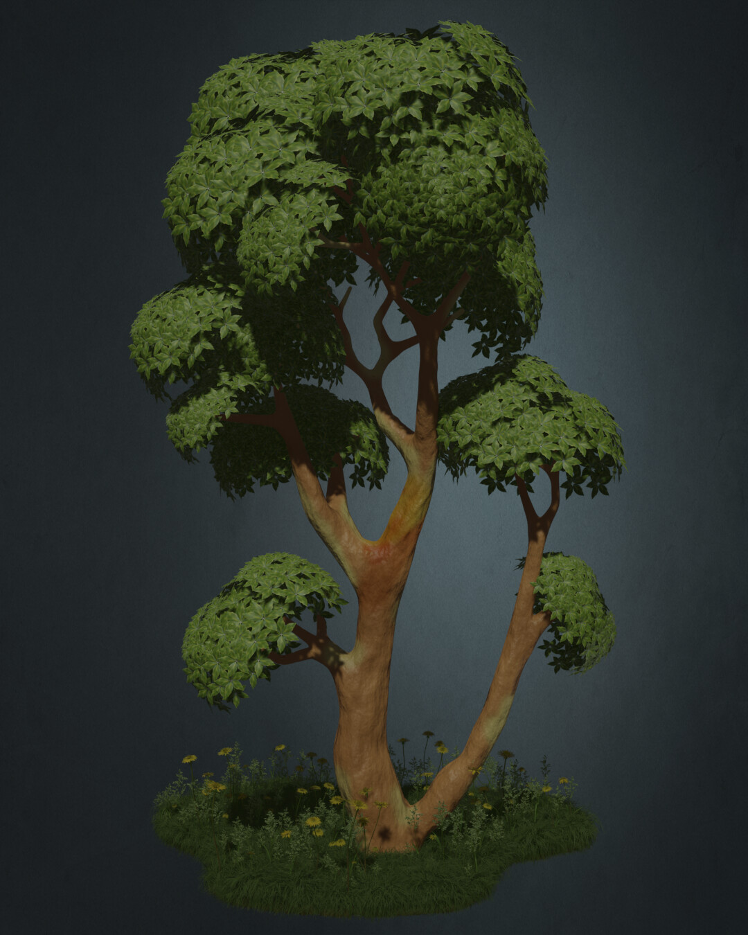 Nikhil Das Stylized Tree Concept Art