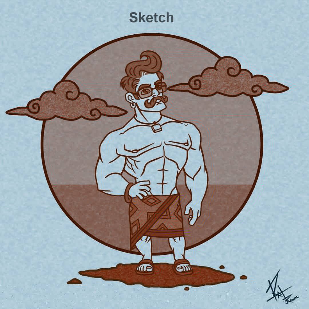 Raj Rawal - Free time work # Fashion # modelling # sketch # colour #  illustration # cartoon # cartoon character # character design # drawing