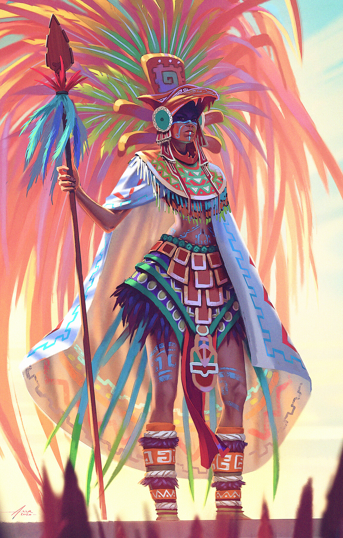 ArtStation Aztec Warrior