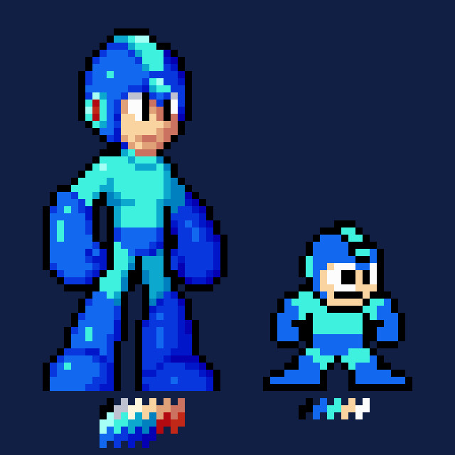 Franco Hernandez Mega Man 1 Sprites Fan Art