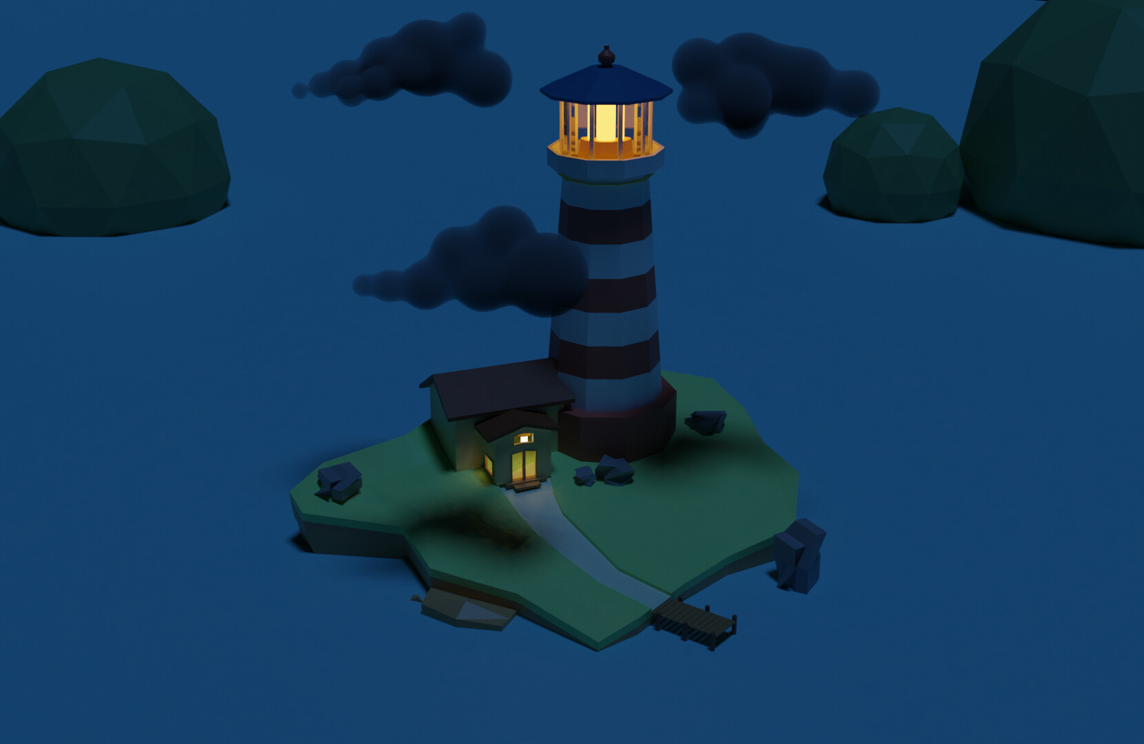ArtStation - Low Poly Lighthouse