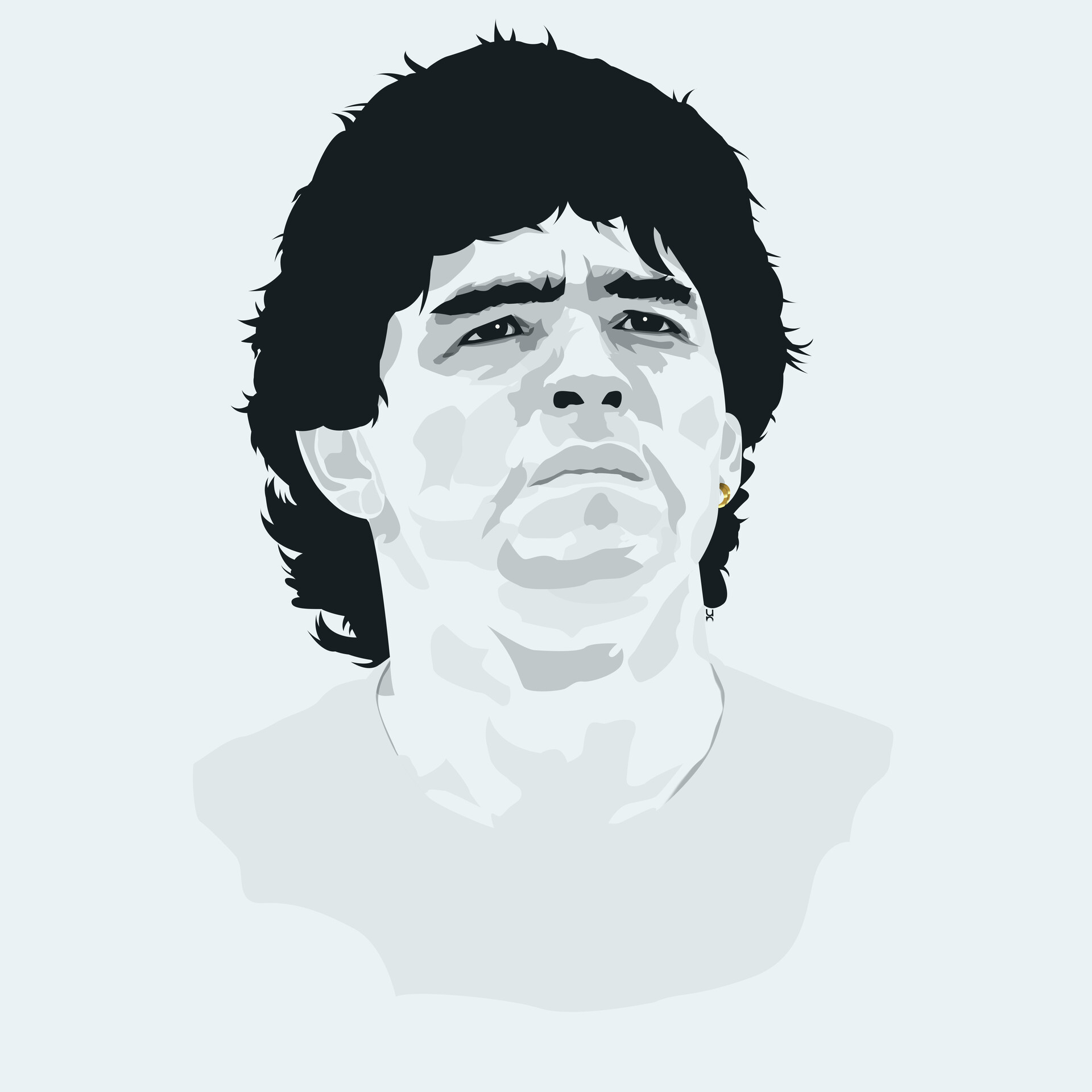 Как нарисовать диего марадона