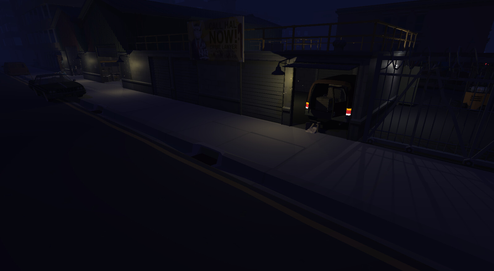 Choosing the front entrance, the player notices that walking through it is easy to find it, so it is advisable to go through an unlit area