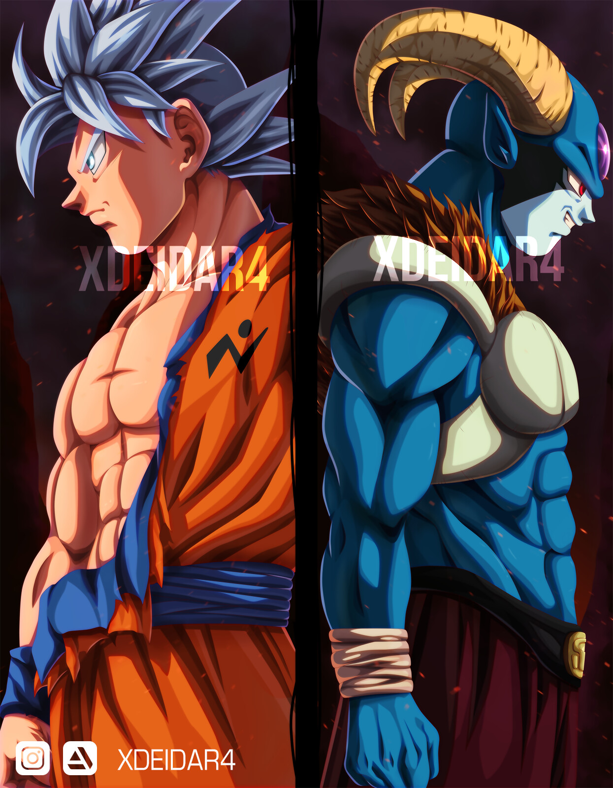 MUI Goku vs Moro Digital Art by Darko Babovic - Pixels