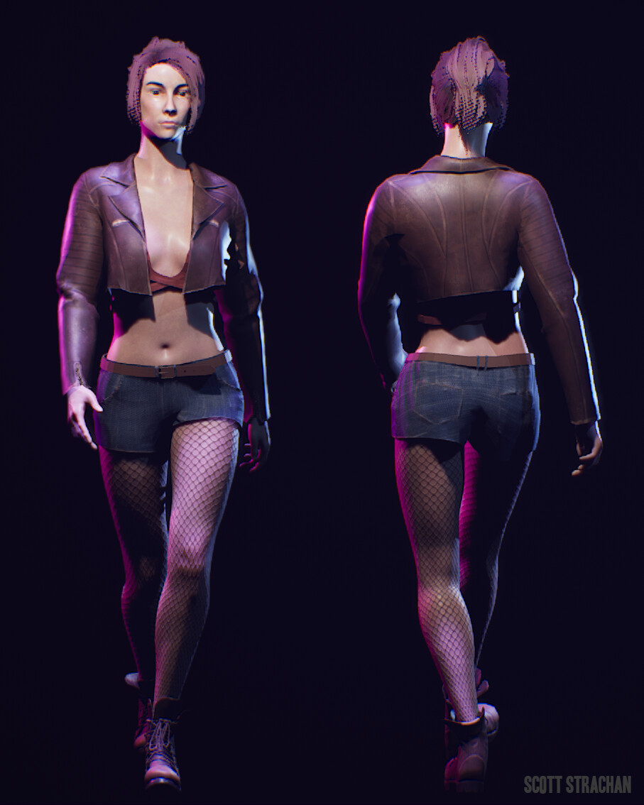 Walking poses front and rear