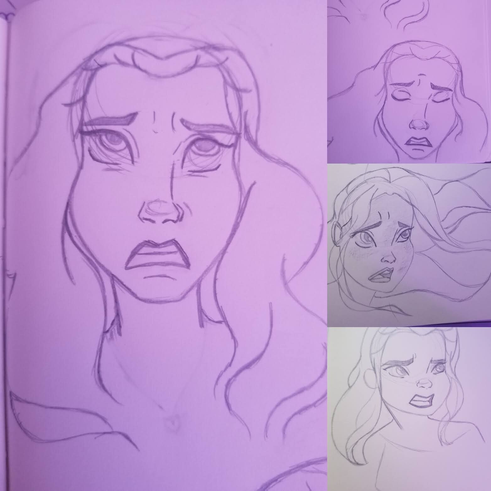 drawing disney facial expressions
