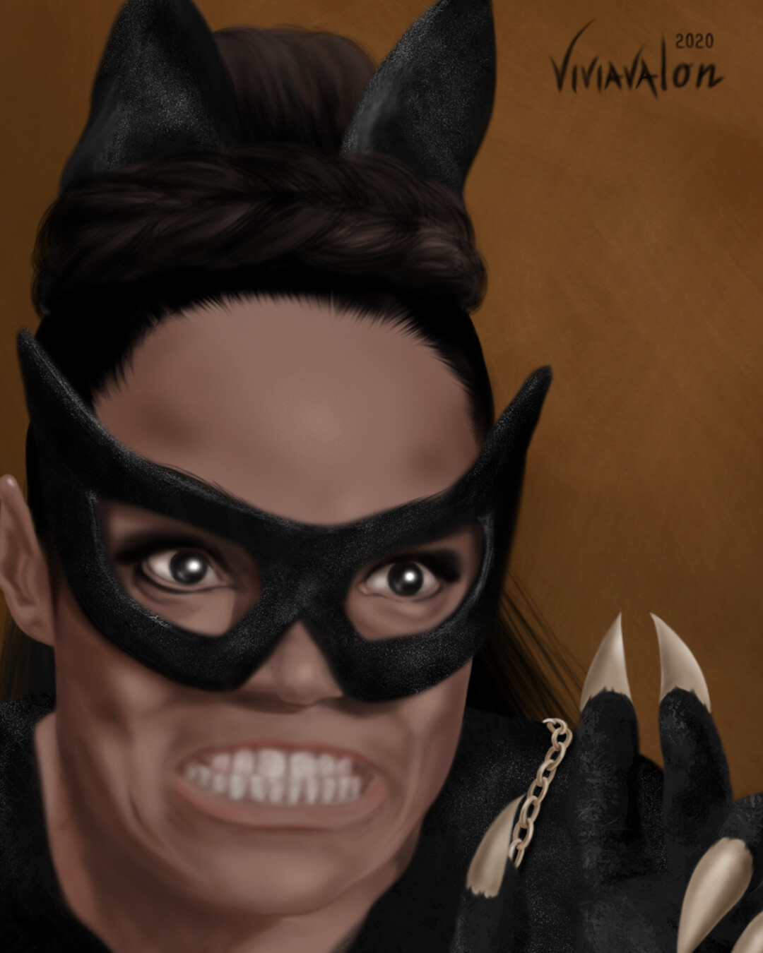 Artstation Catwoman Actress Viviana Borrelli