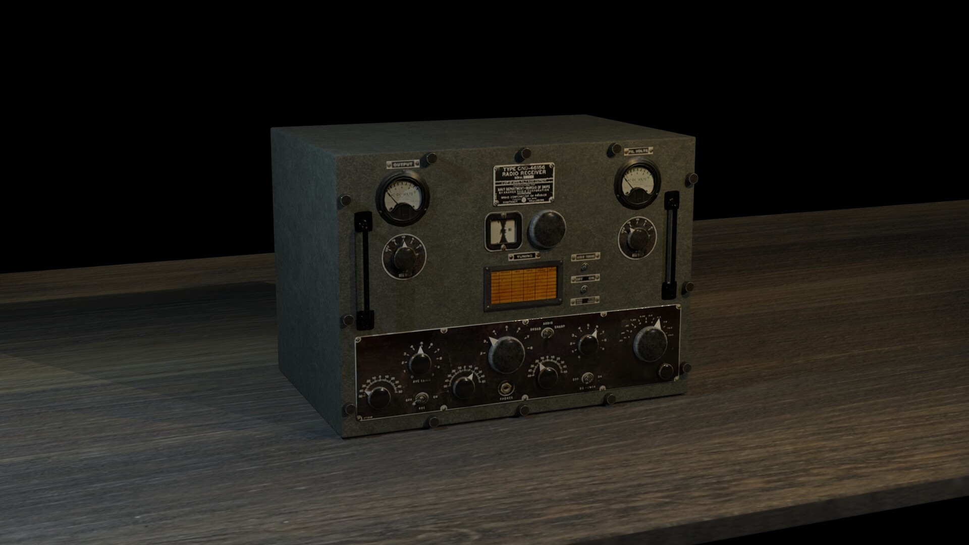 ArtStation World War 2 radio transmitter