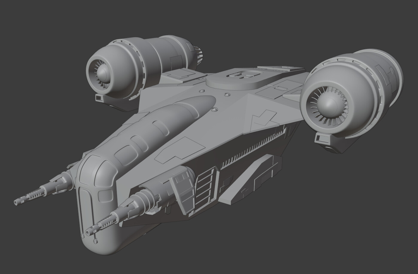 Mandalorian model sale ship