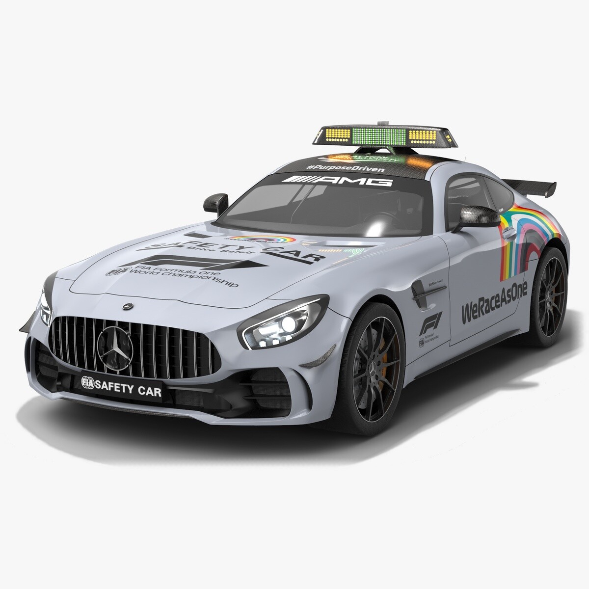 OpticalDreamSoft - Mercedes AMG GTR FIA F1 Safety Car Season 2020 3D model