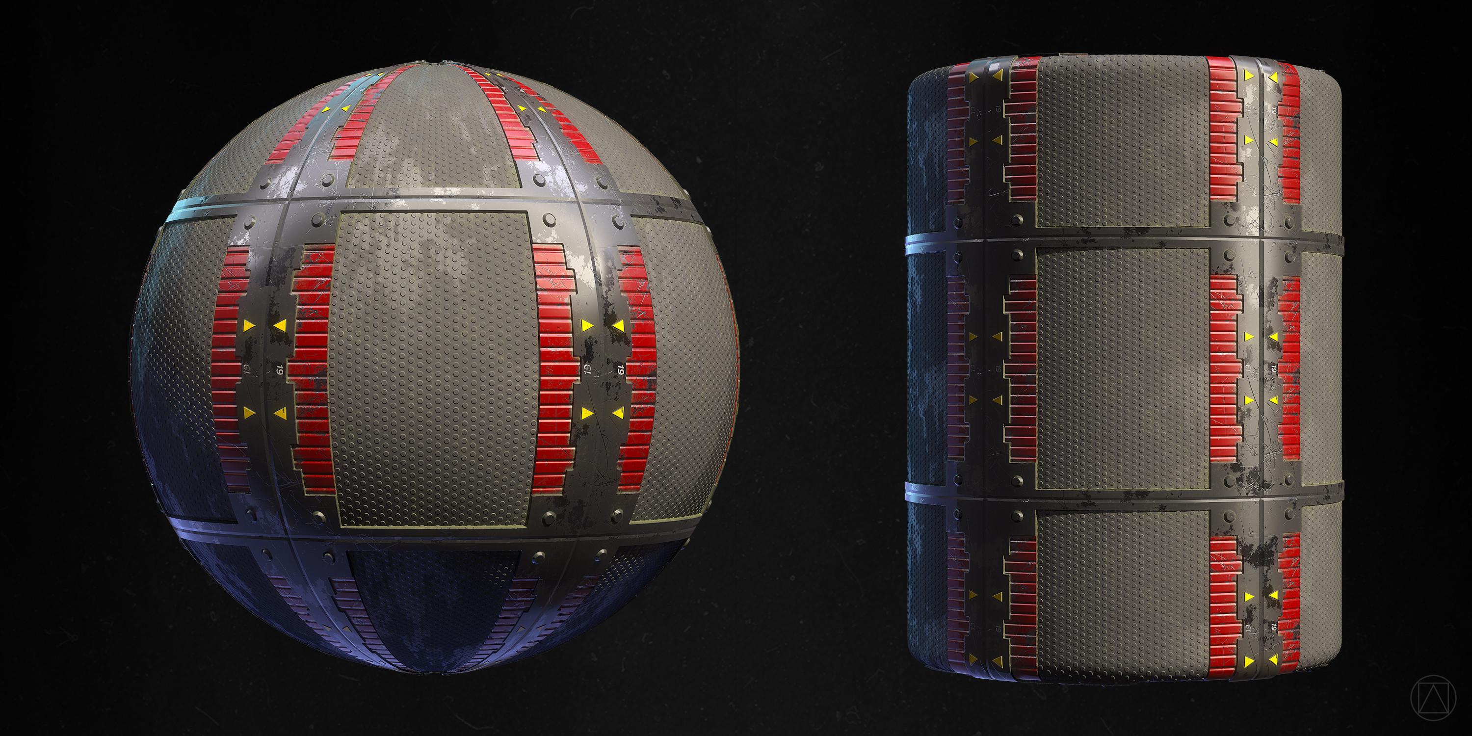 100% Substance Designer, rendered in Marmoset Toolbag 3.