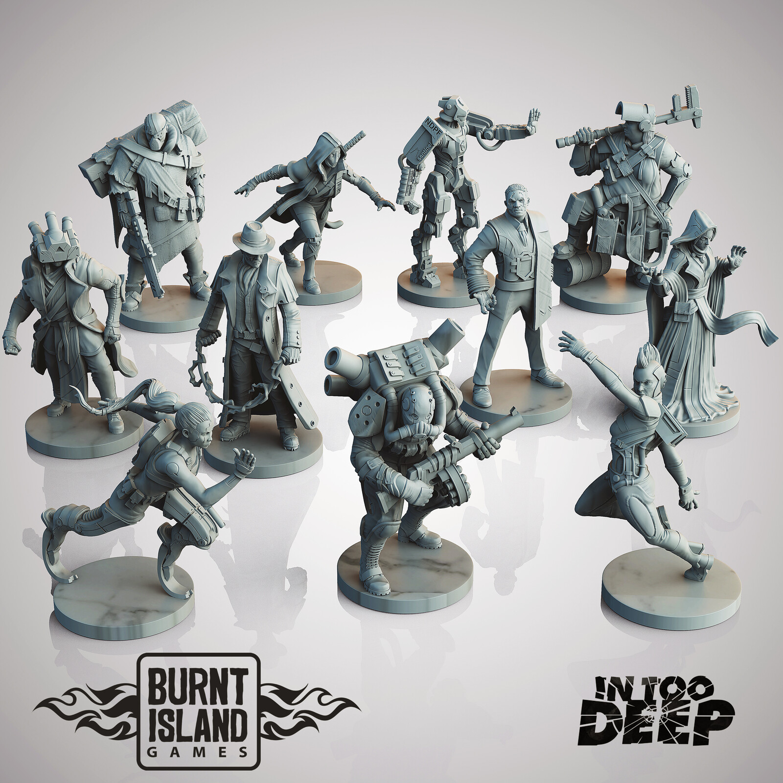 In Too Deep - Boardgame miniatures