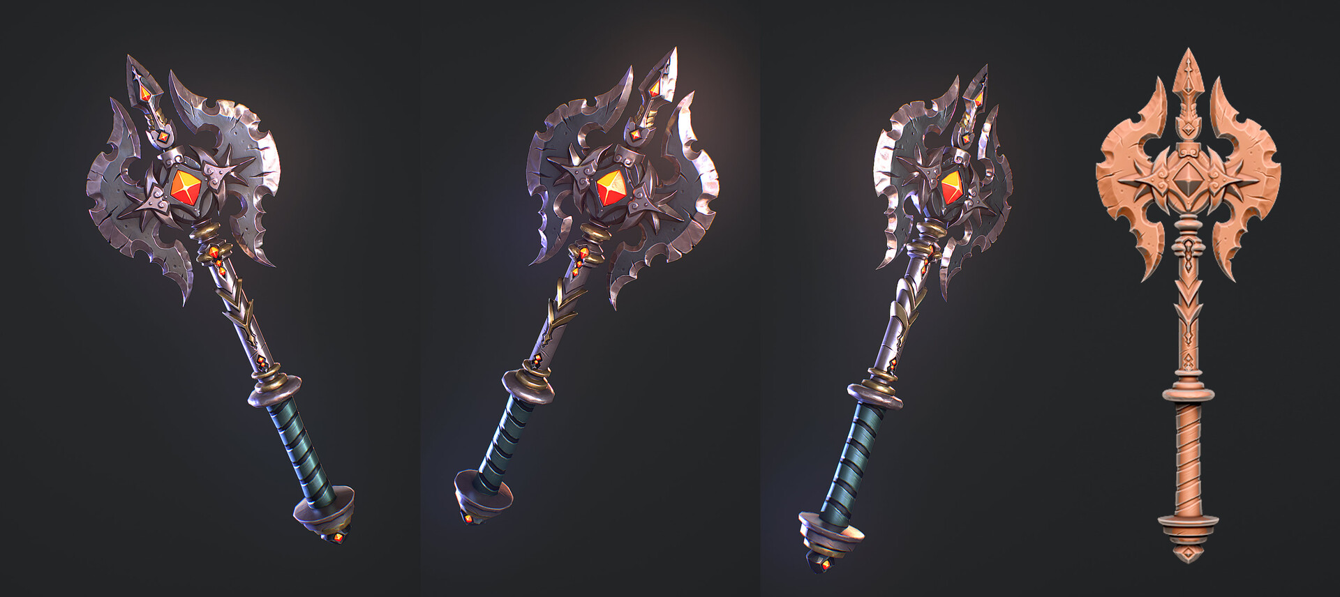 3dextrude Tutorials Stylized Battle Axe Weapon