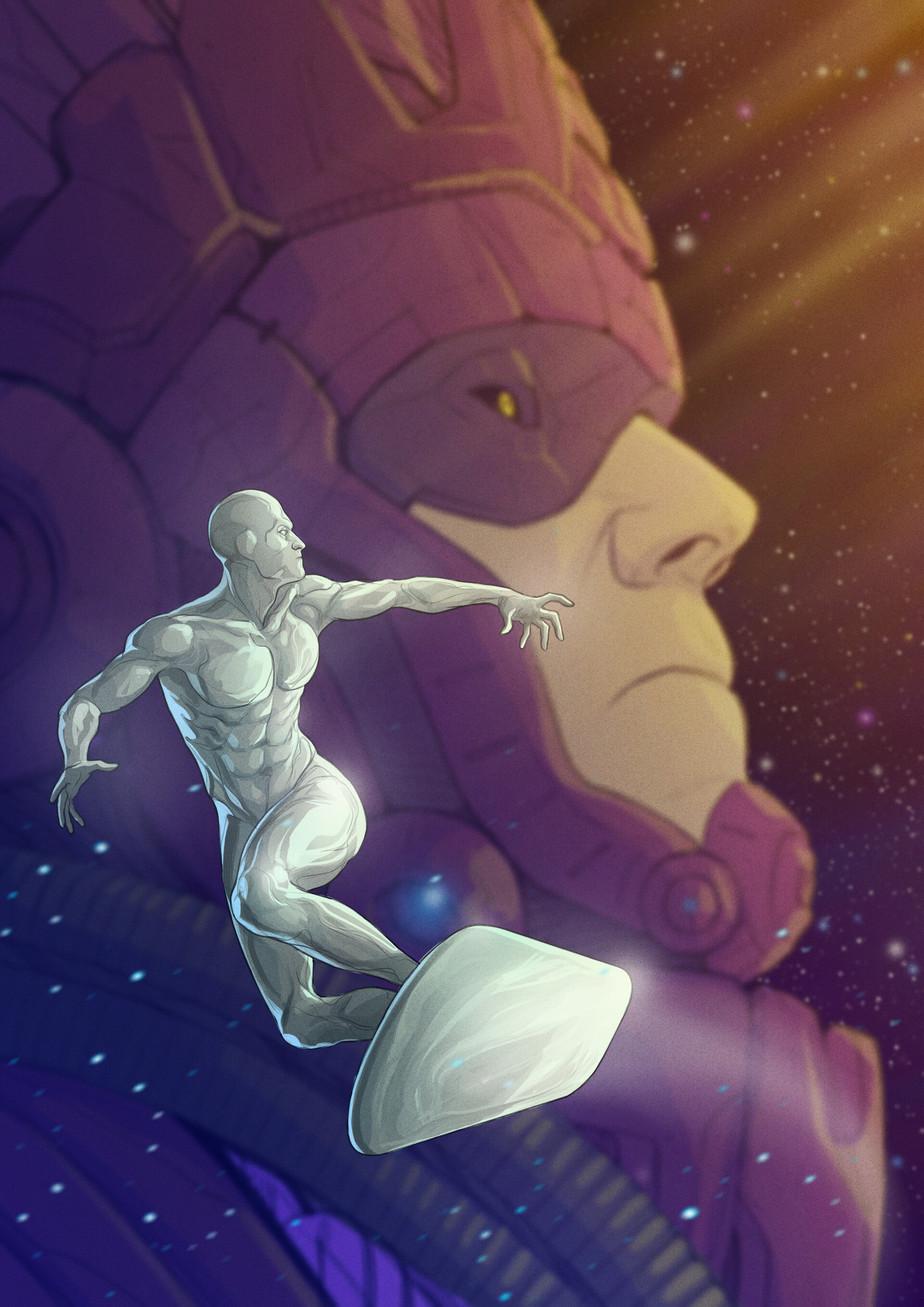 ArtStation - Superheroes - Silver surfer