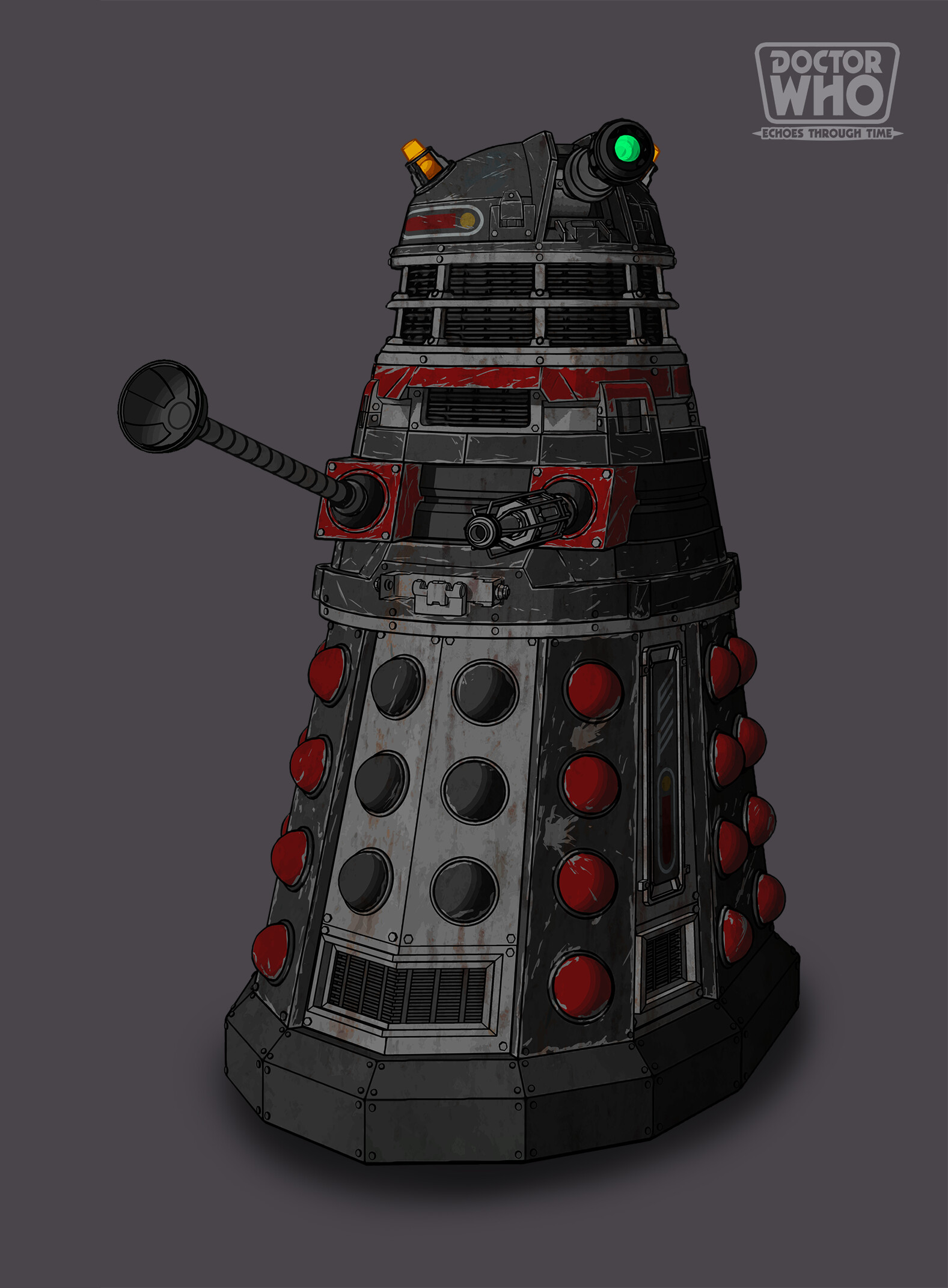 Finbar Mueller a.k.a. Soupkitchn - The Daleks - Doctor Who: Echoes in Time, image size:1577x2143