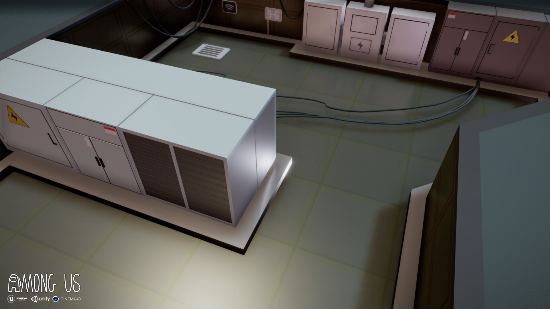 Artstation Among Us Skeld 3d Map Mashwishi
