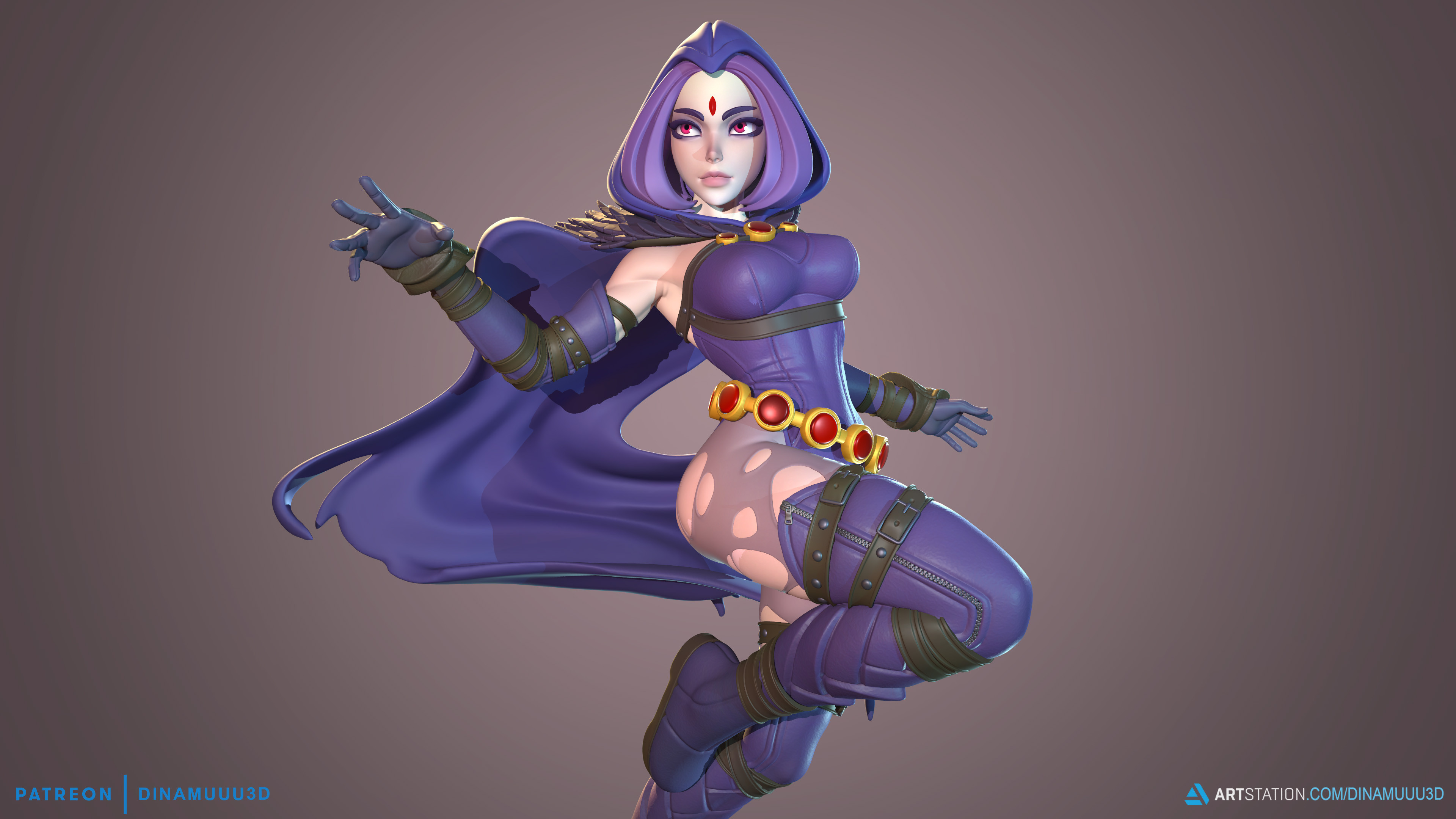 raven teen titans 3D Print Model