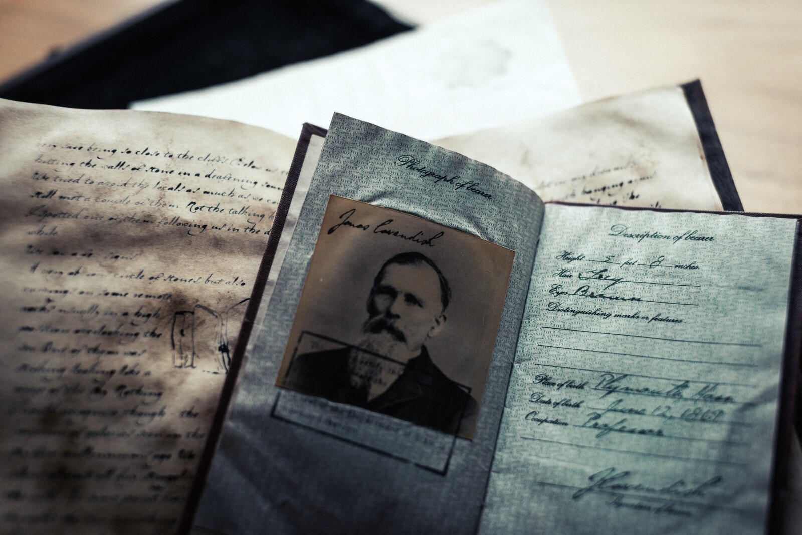 Passport detail. Photo by Cian McKenna