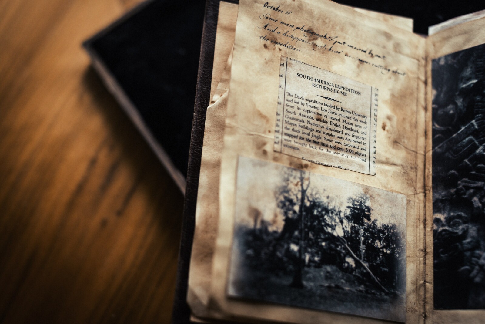 Journal entry about an expedition in South America. Photo by Cian McKenna