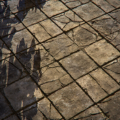 Damaged Sidewalk - Substance Designer