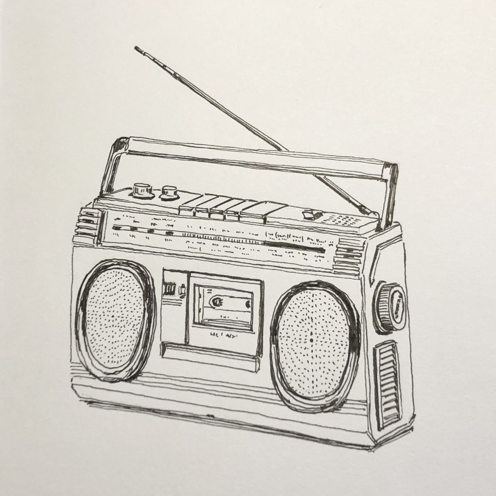 Radio Drawing - How To Draw A Radio Step By Step