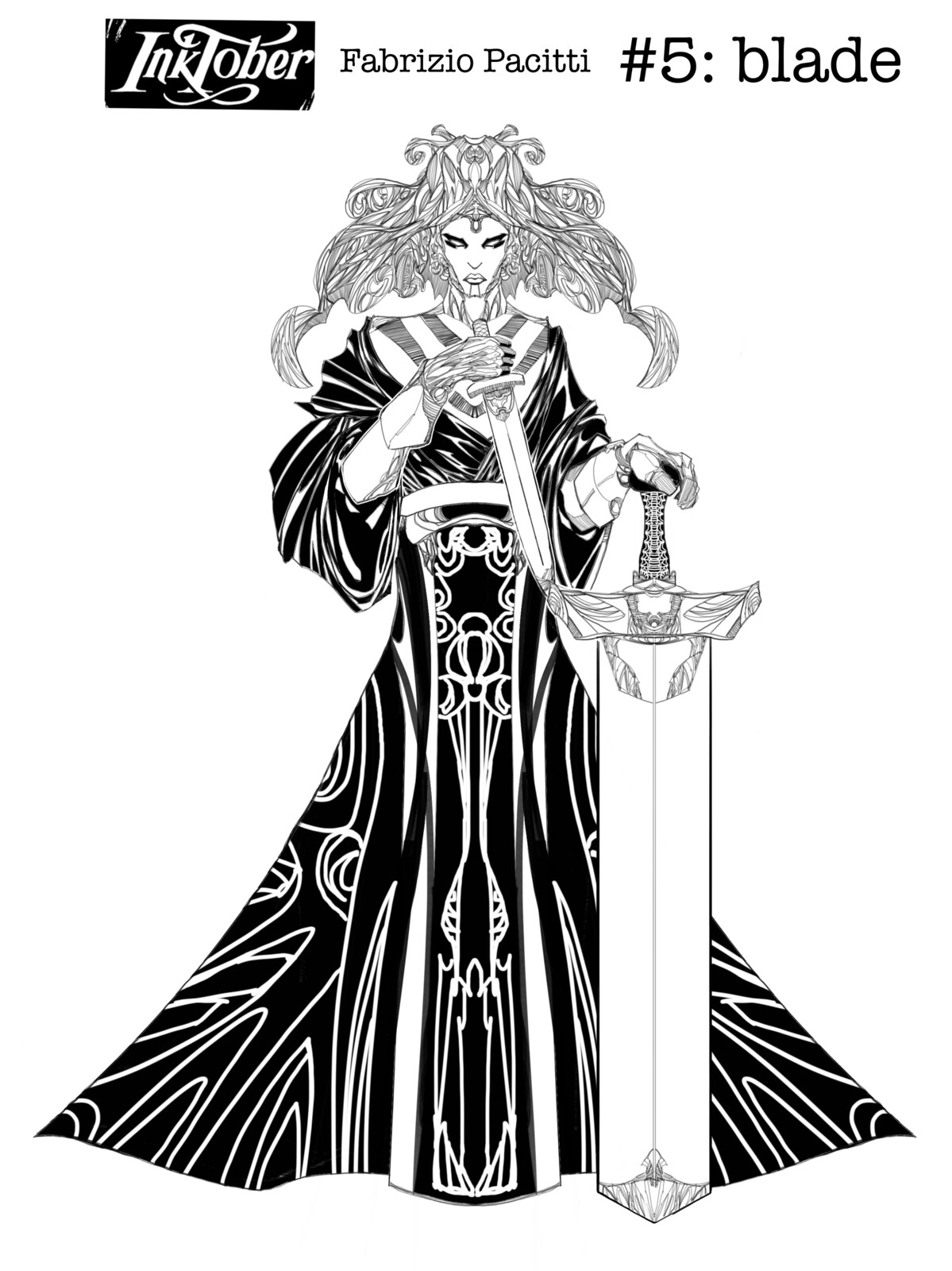 Artstation Inktober 2020 Prompt 5 Blade Fabrizio Pacitti