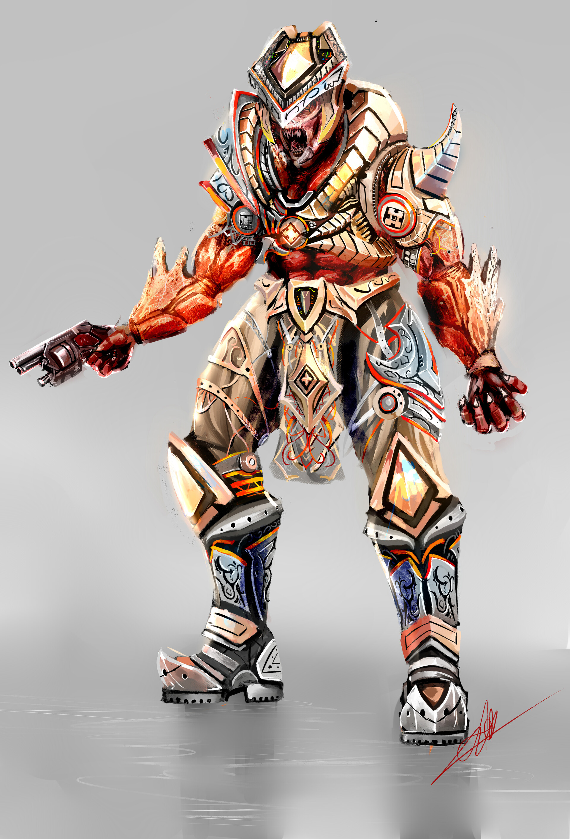 ArtStation Queen guard hunter