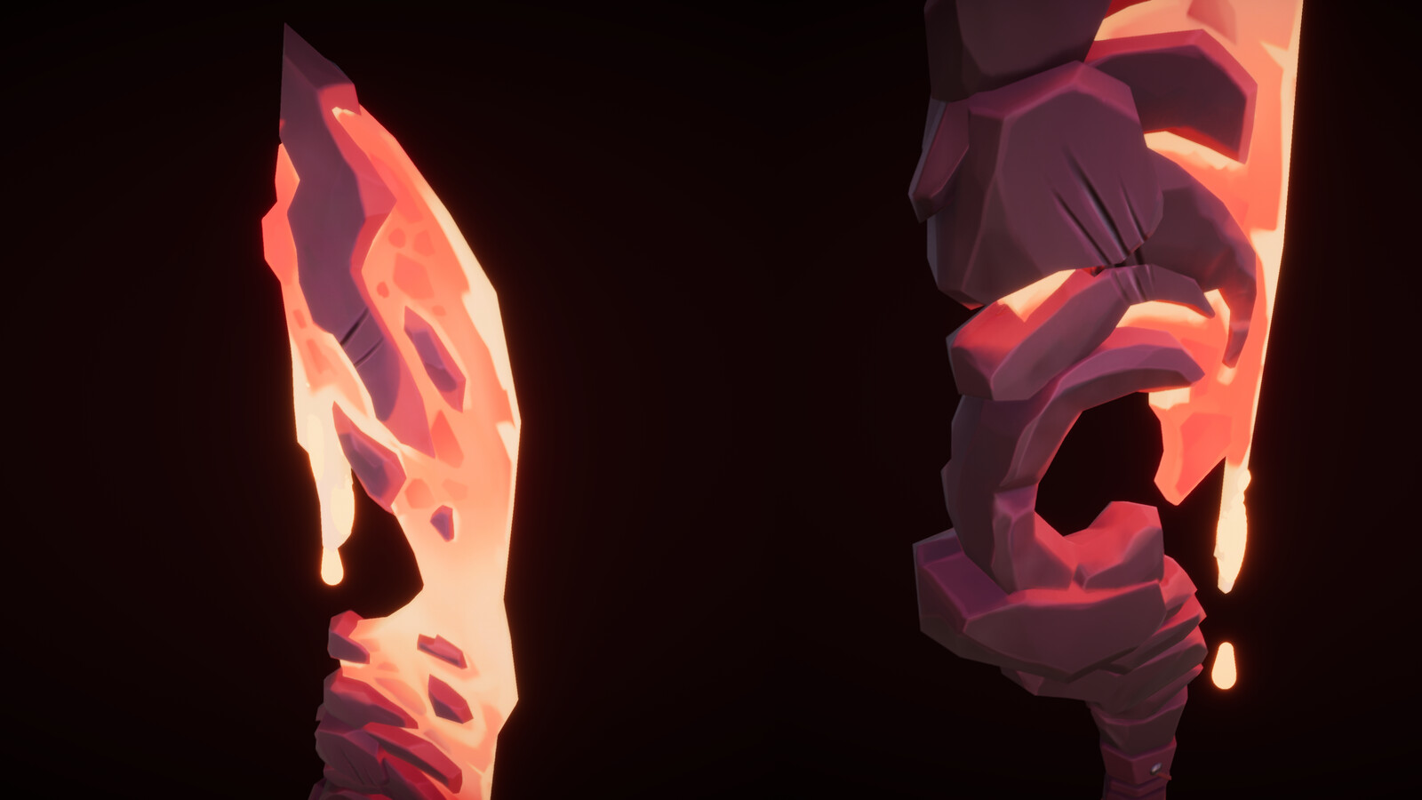 Close ups of the top and bottom