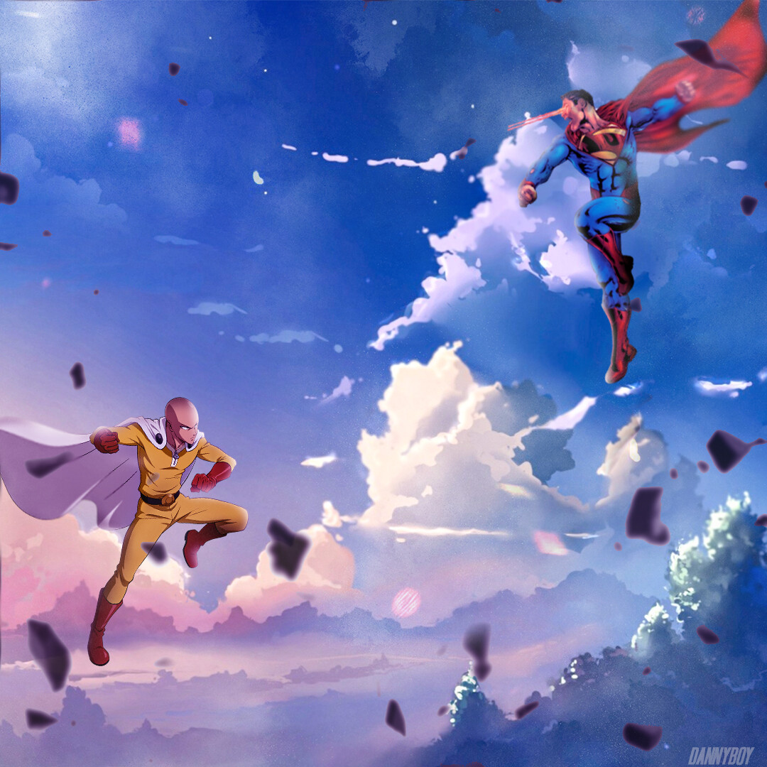 ArtStation Superman vs Saitama