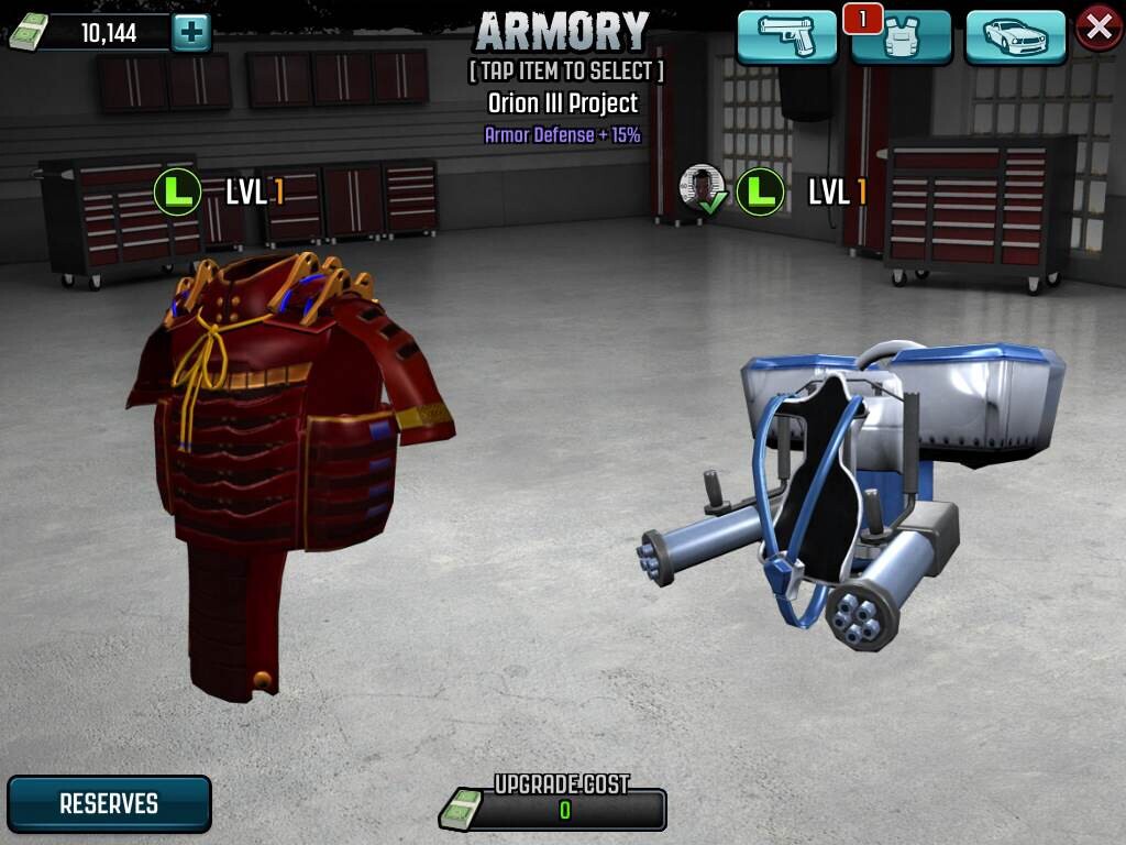 Crime City 2 armor models.