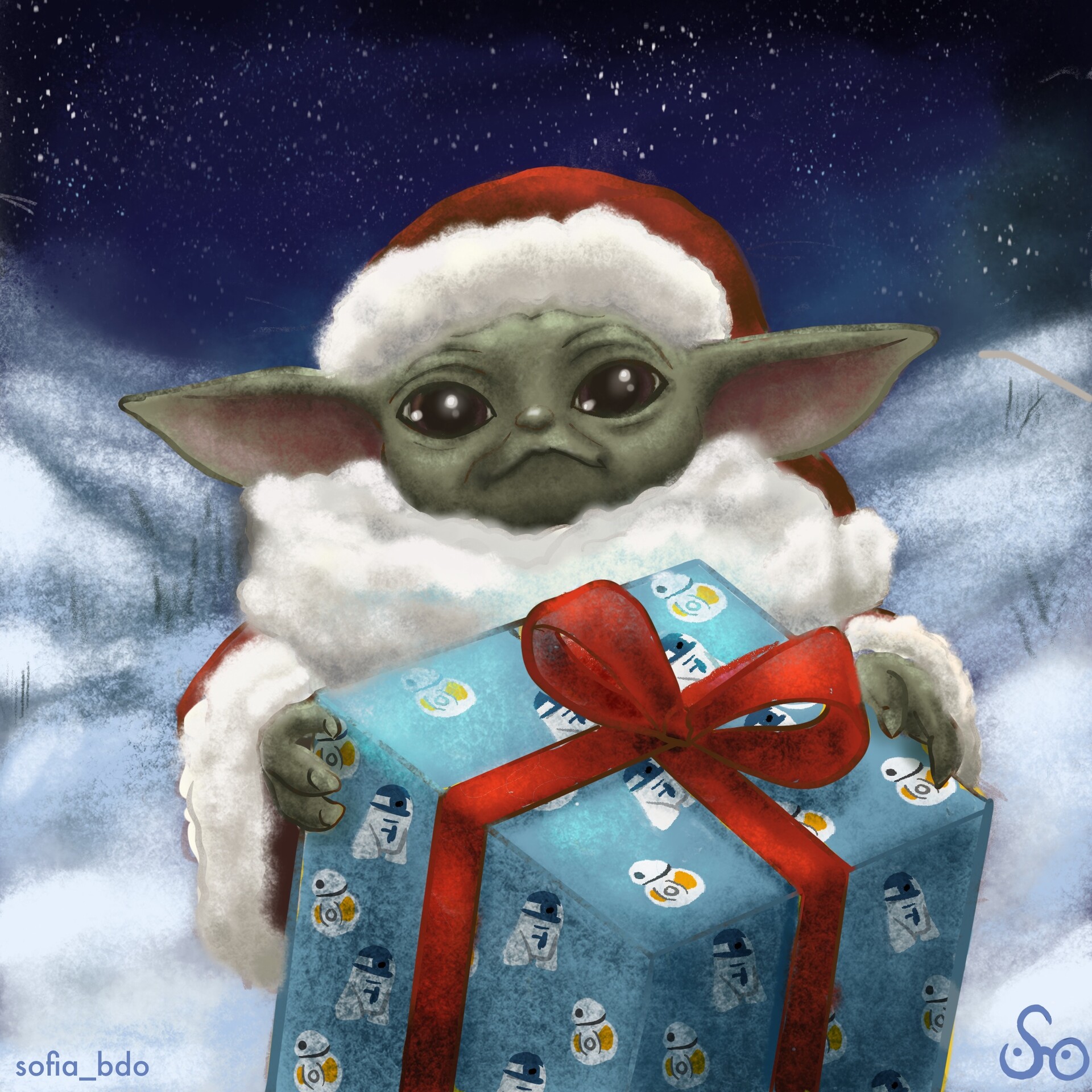 ArtStation - Baby Yoda Fan Art