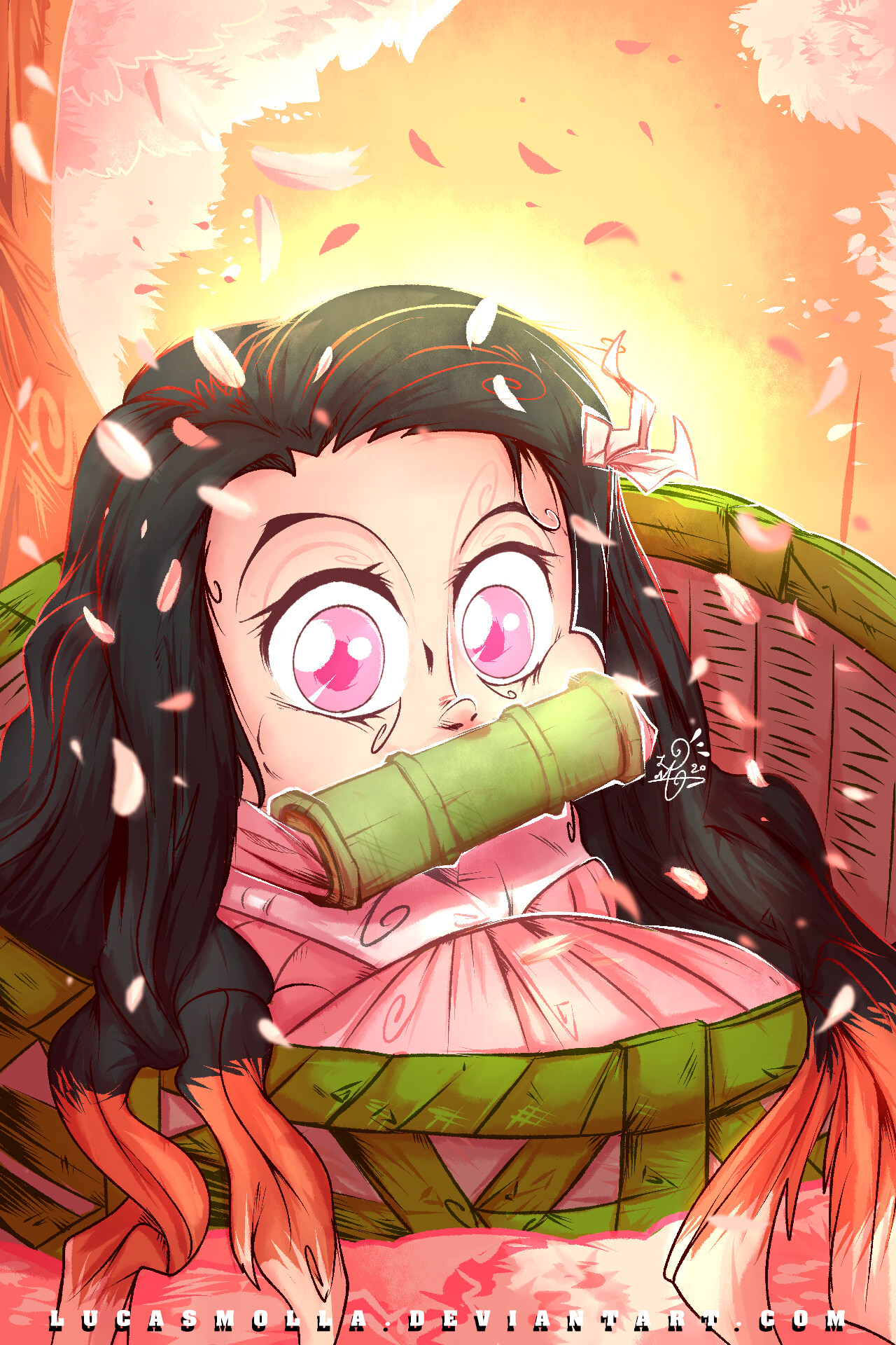 Artstation Nezuko Kamado Demon Slayer On Vb Style Lucas Molla