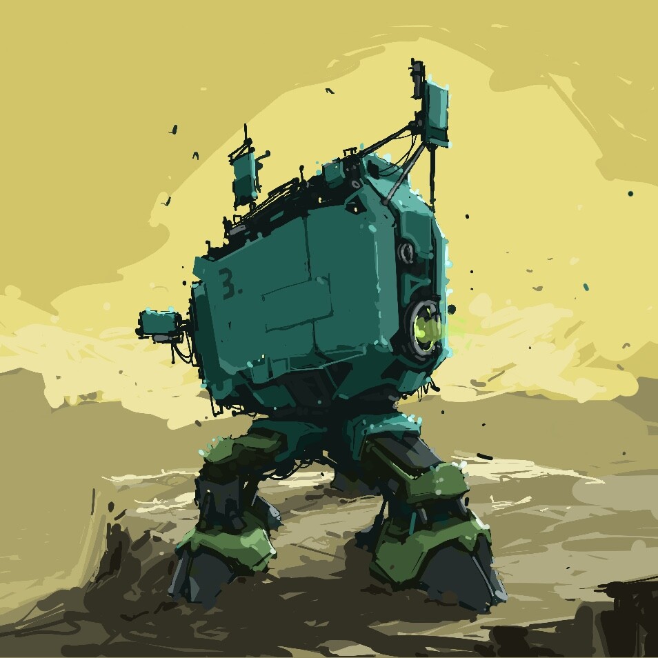 ArtStation - Hardbrush mech