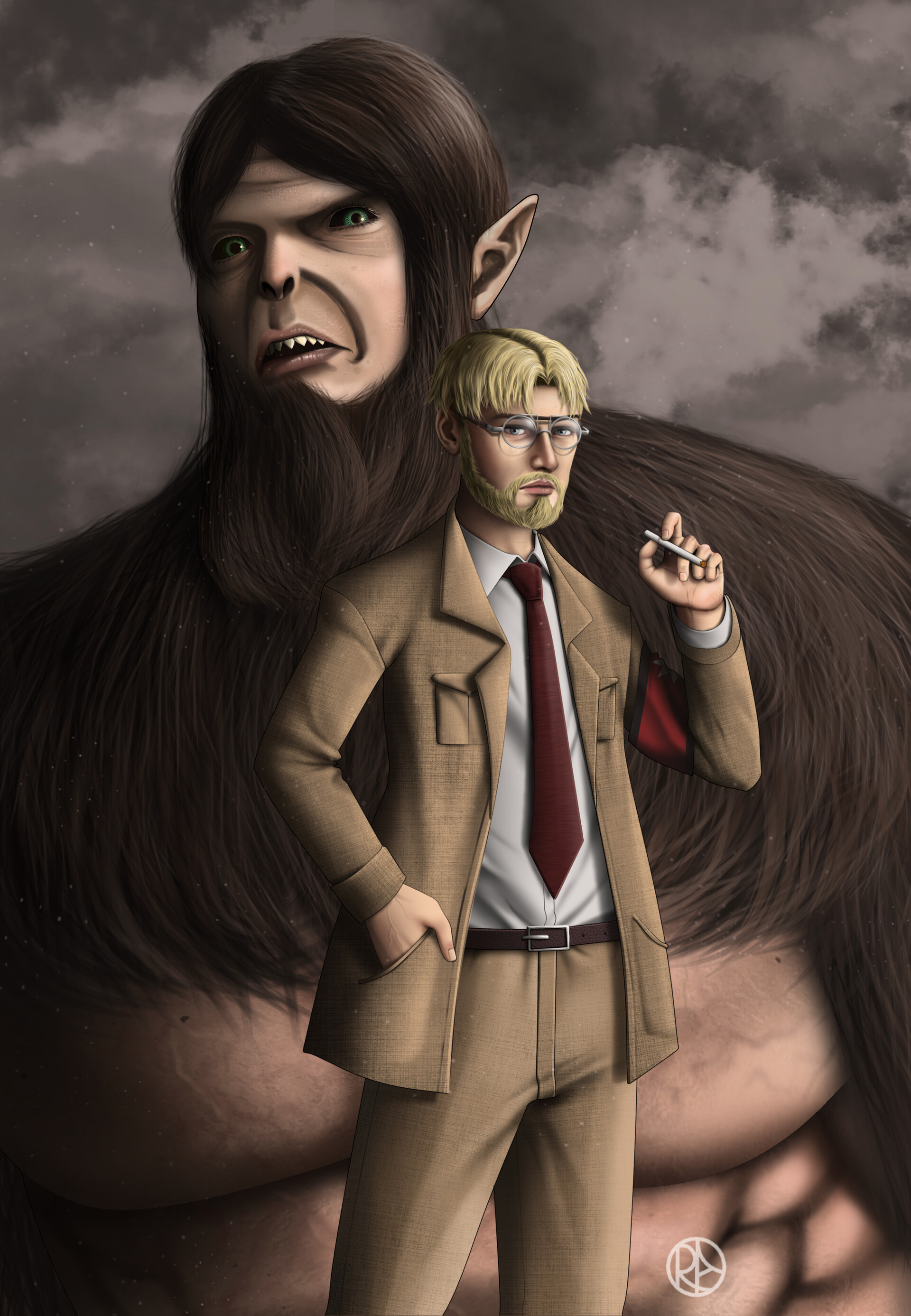 ArtStation Beast Titan Zeke Jeager Shingeki no Kiojin