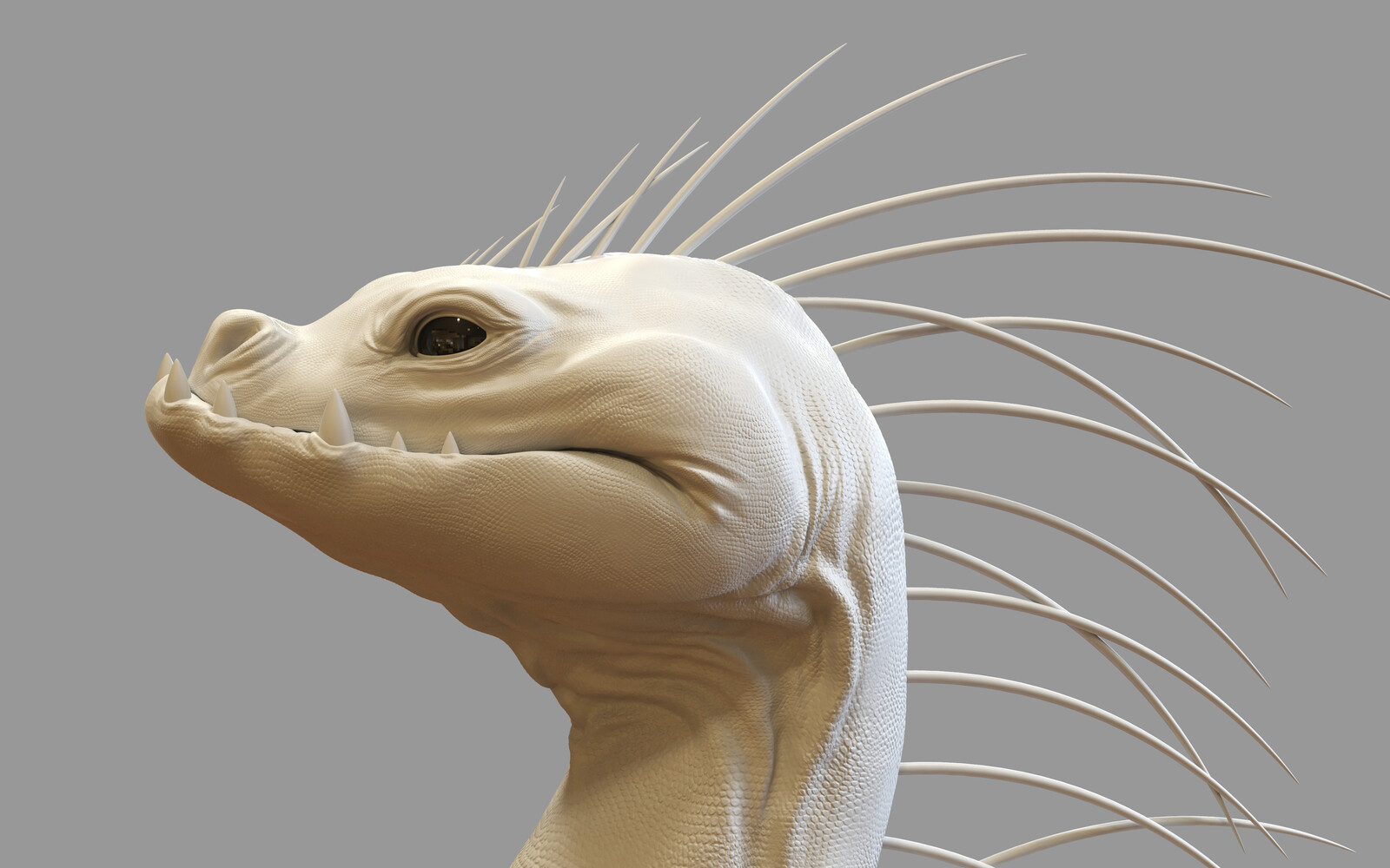 Digital Sculpture Lizard Creature