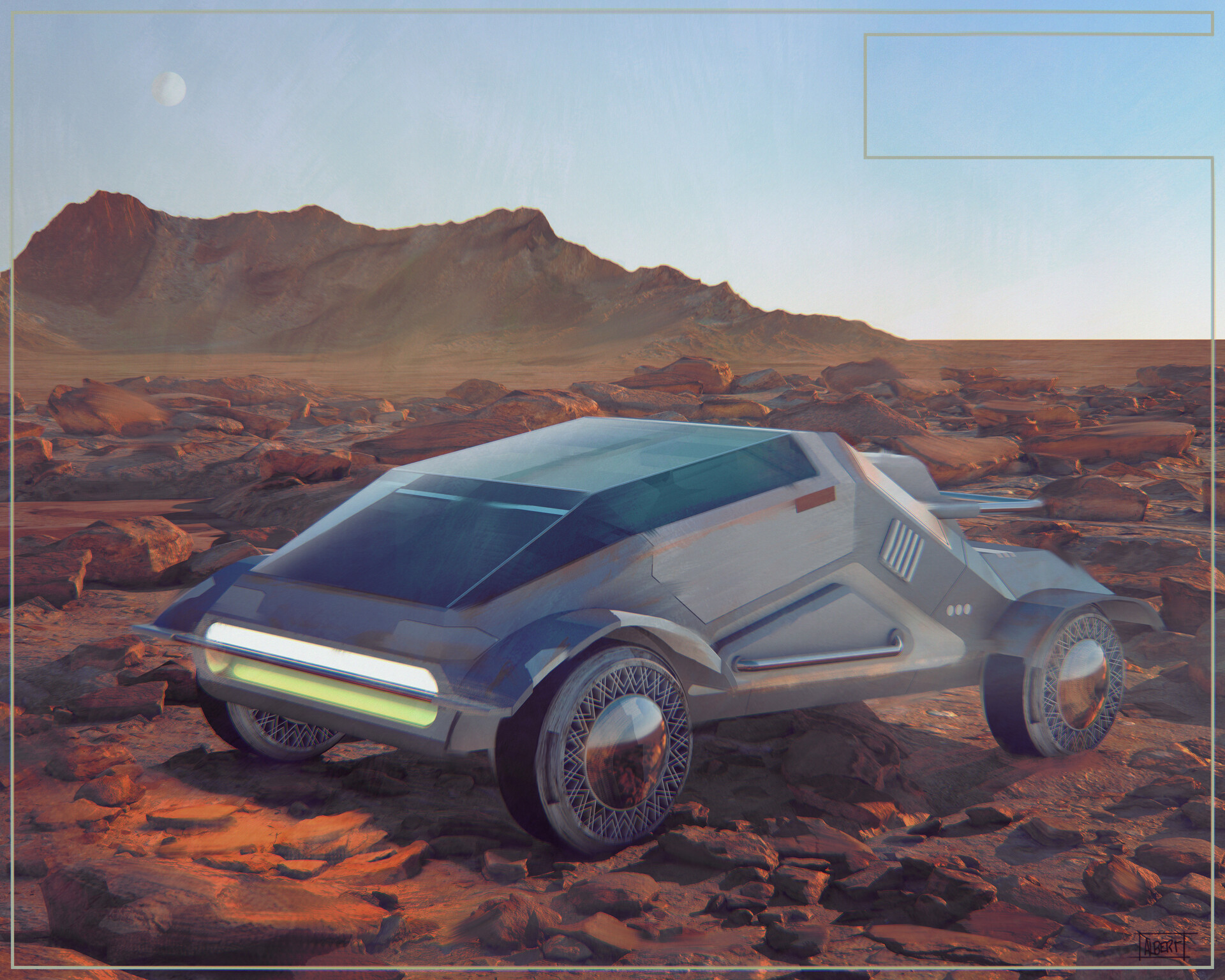 ArtStation - Extraterrestrial Desert Rover