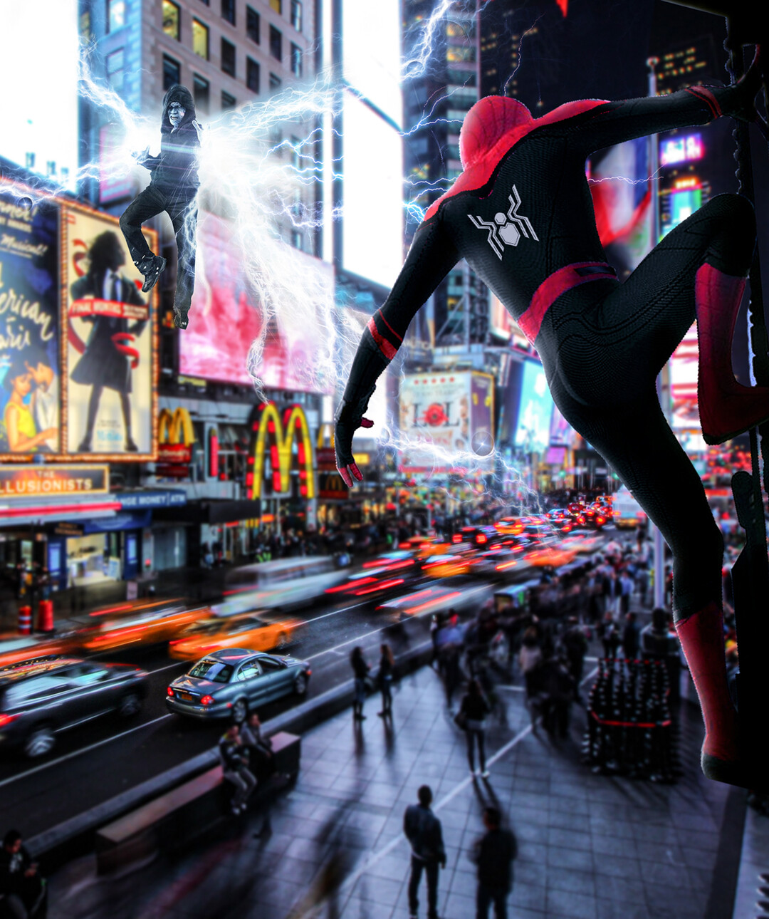 spiderman vs electro