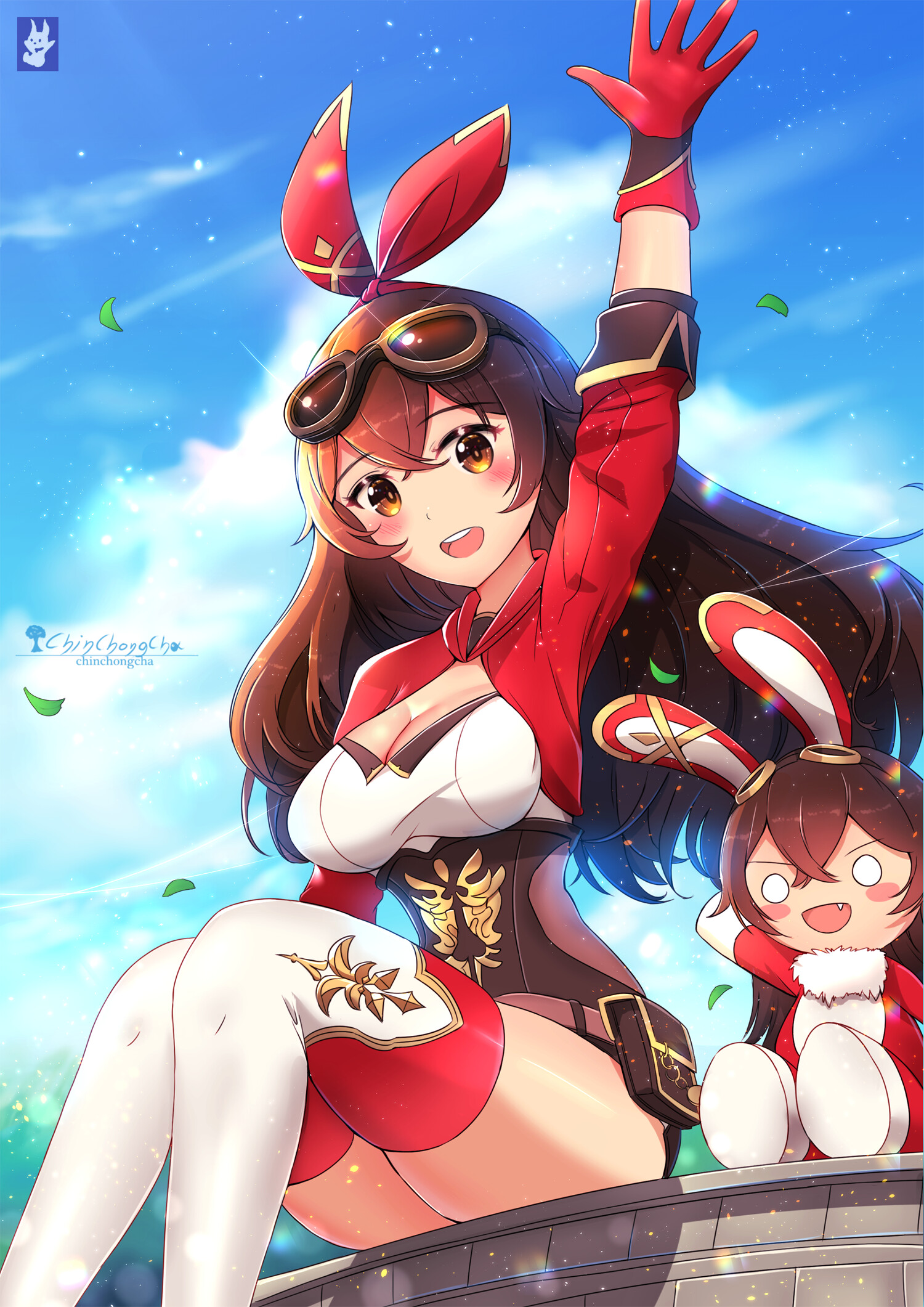 Artstation Amber And Baron Bunny Chin Chongcha
