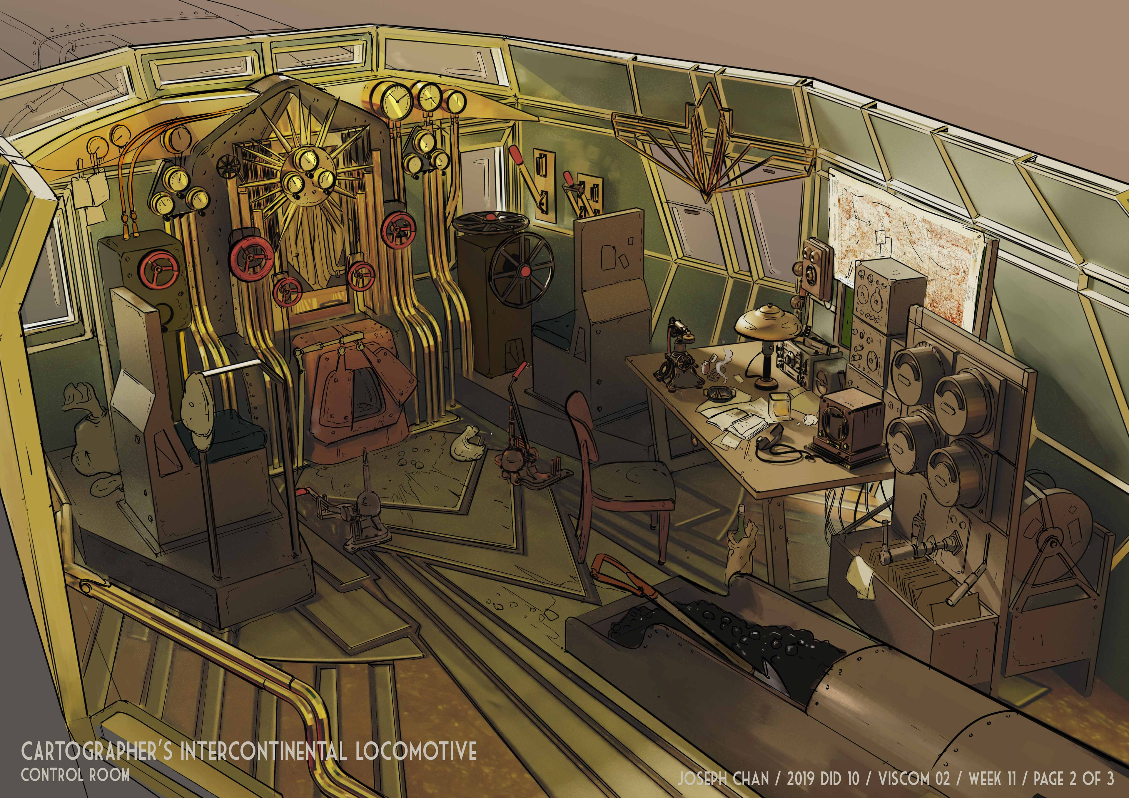 Cartographer's locomotive - Control Room